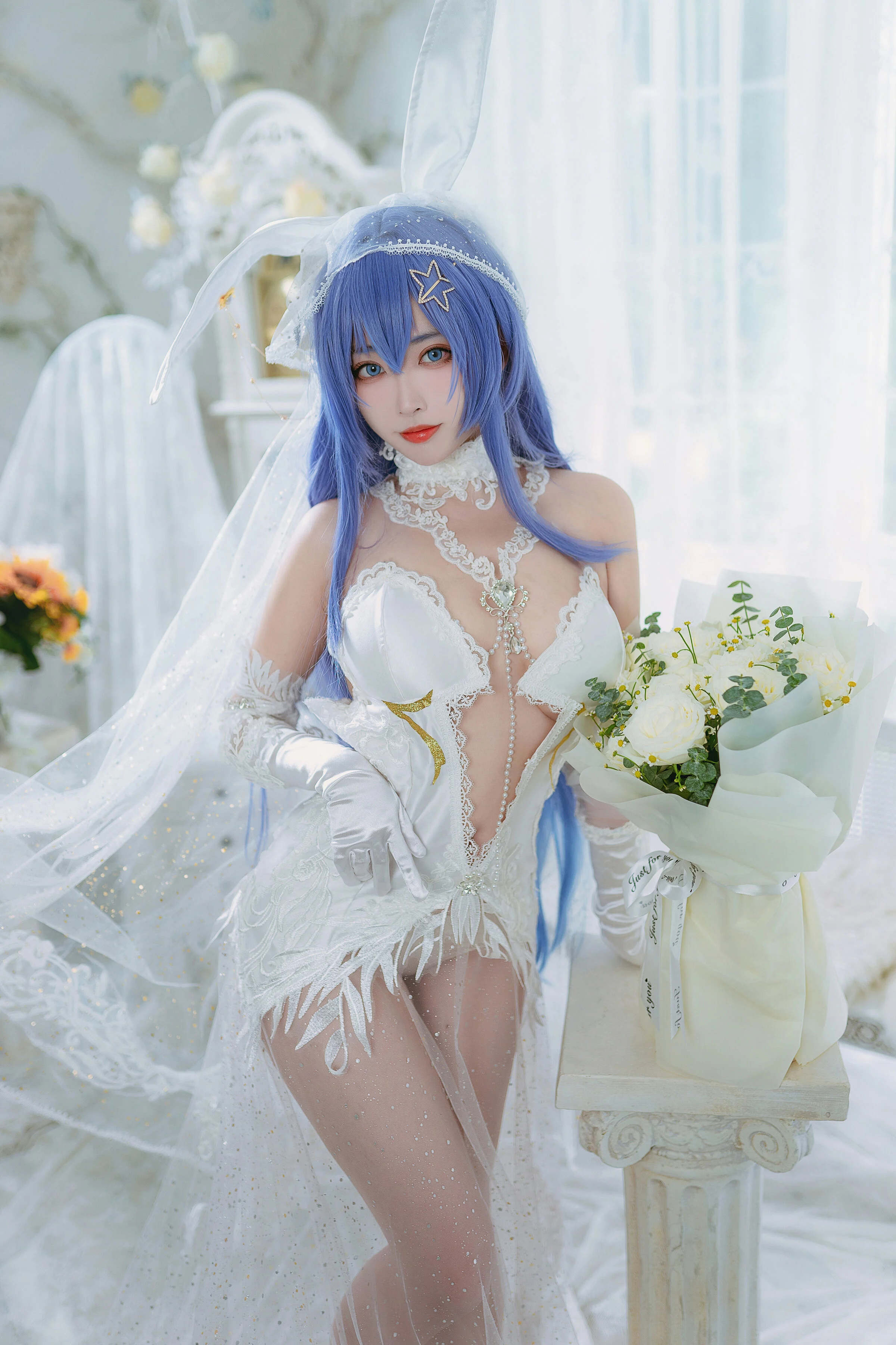 Đọc truyện hentai Tuyển tập Albums siêu phẩm Cosplay - Chap 515 - Sakura Miyamoto Flower Garden Bride