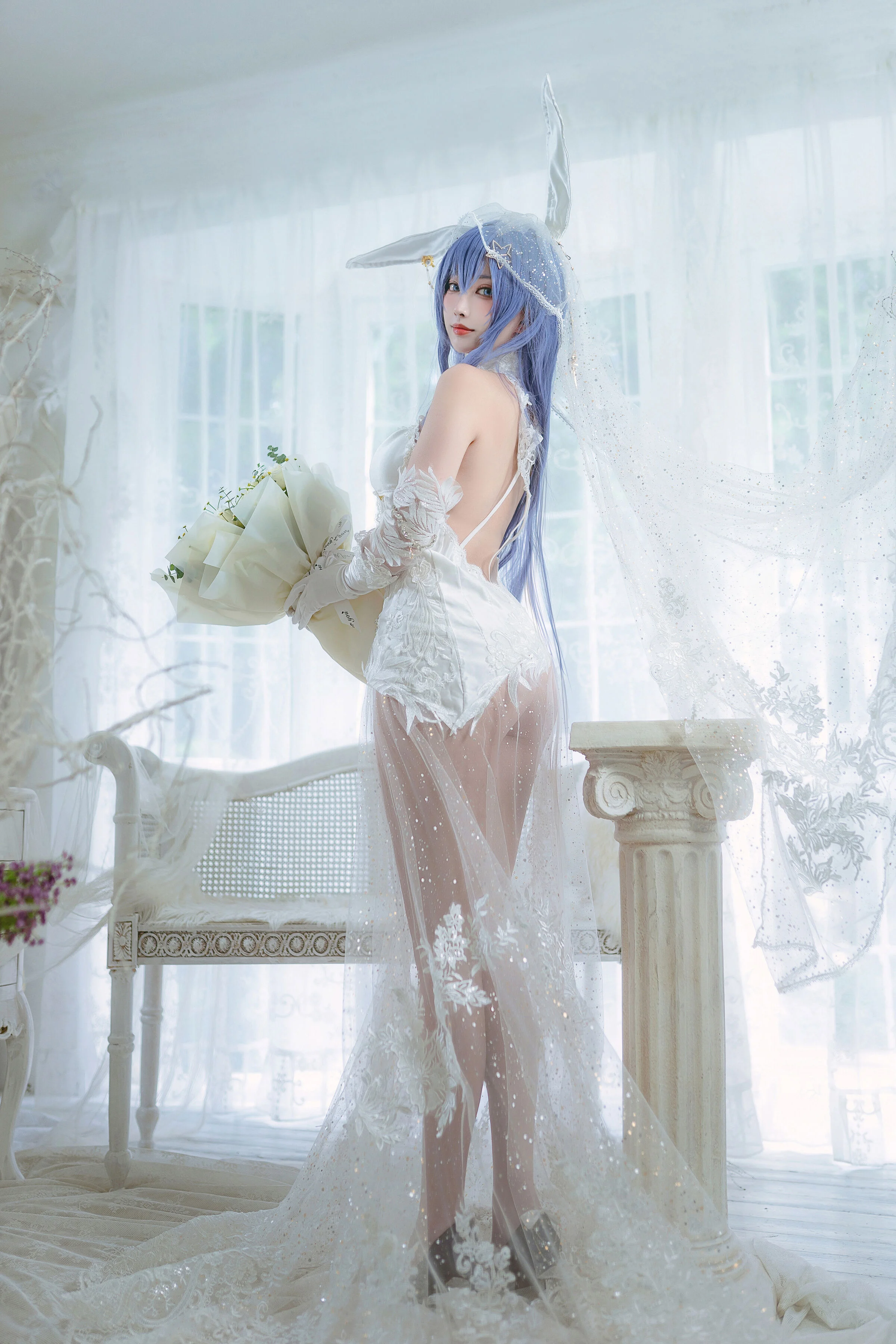 Đọc truyện hentai Tuyển tập Albums siêu phẩm Cosplay - Chap 515 - Sakura Miyamoto Flower Garden Bride