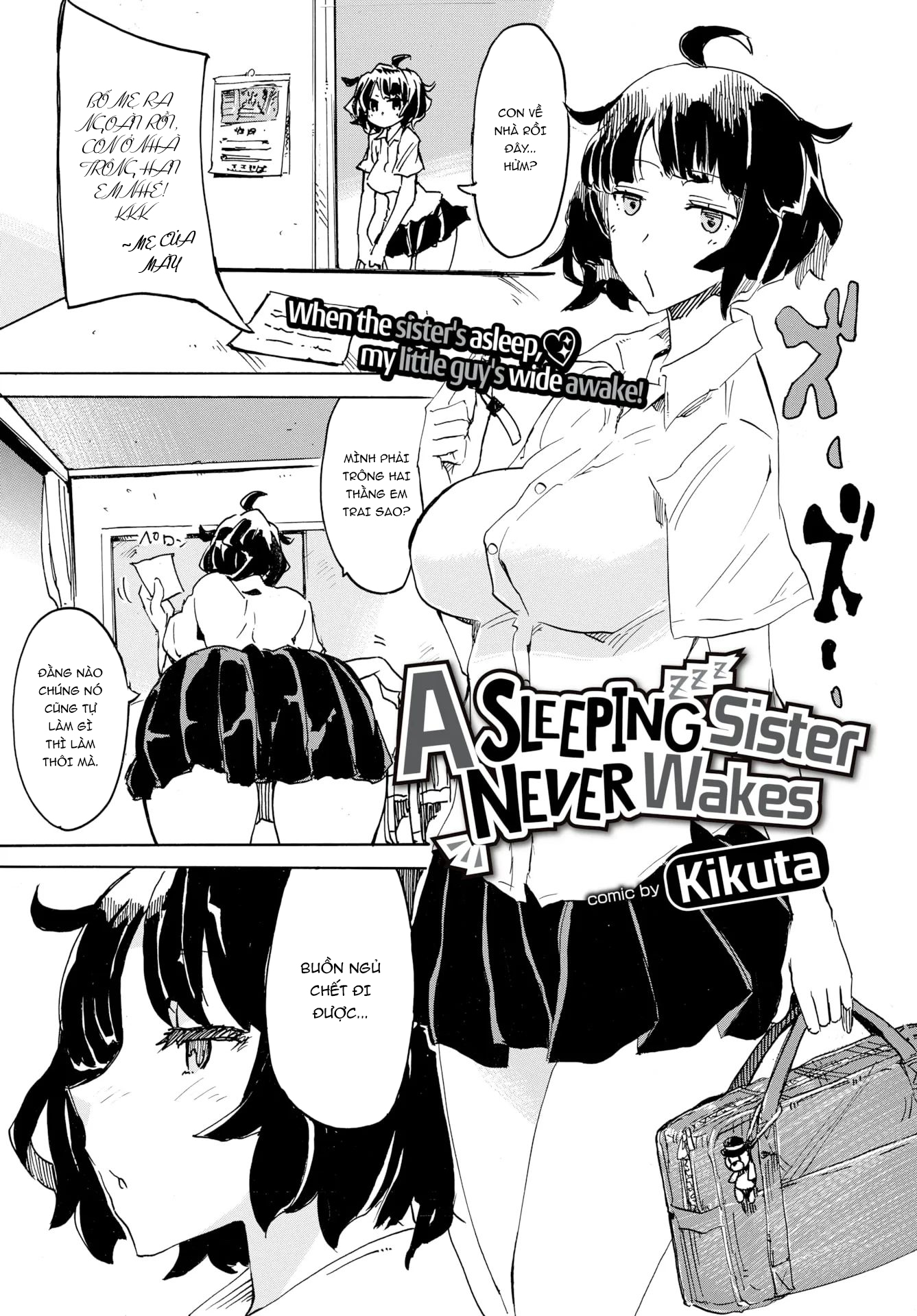 Đọc truyện hentai Người chị mà đã ngủ thì sẽ chẳng bao giờ dậy đâu - Oneshot