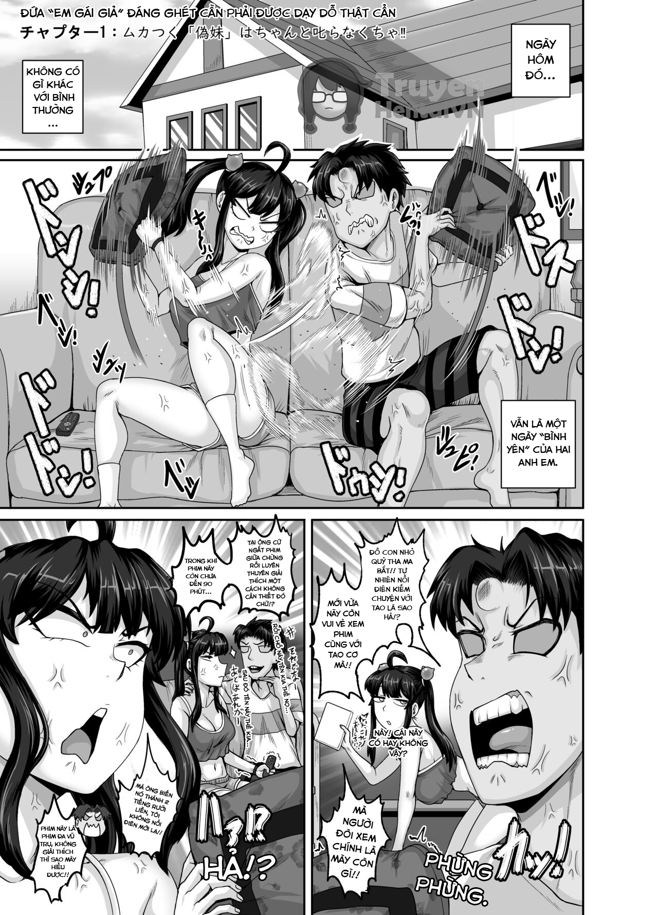 Đọc truyện hentai Dạy dỗ con em gái phiền phức này bằng cá chà bặc - Chap 2