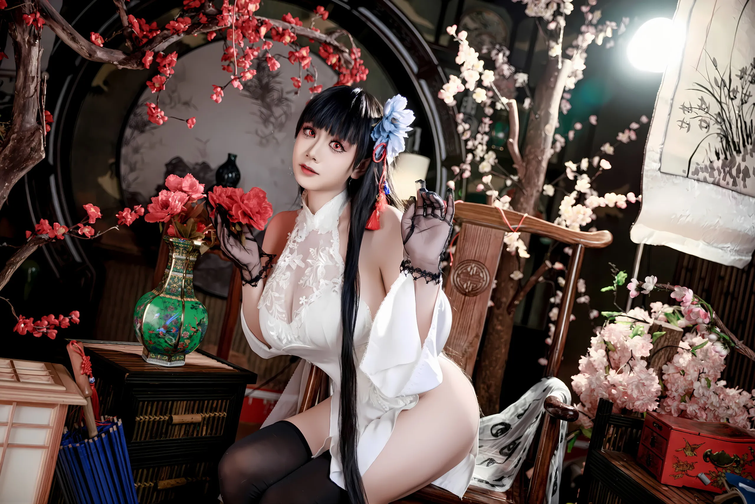 Đọc truyện hentai Tuyển tập Albums siêu phẩm Cosplay - Chap 1145 - A Xuexue - Azur Lane Yixian Cheongsam