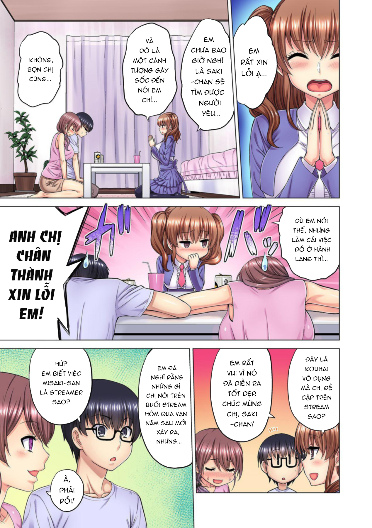 Đọc truyện hentai M-jo Joushi to no Sex o Sekai ni Haishinchuu? Icchau Tokoro ga Haishin sarechau~! - Chapter 03