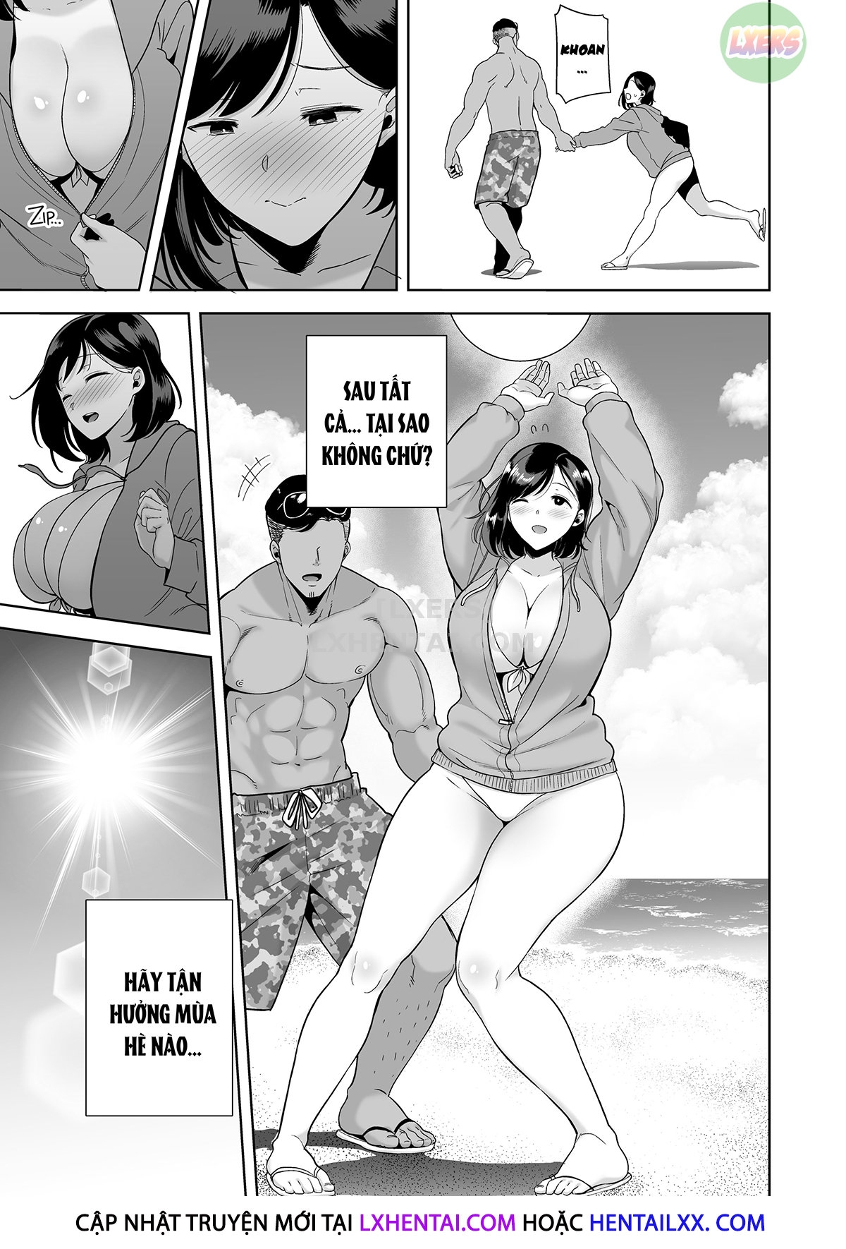 Đọc truyện hentai Natsuzuma ~Natsu, Ryokan, Nanpa Otoko-Tachi Ni Ochita Tsuma~ - Chap 1 - Không che