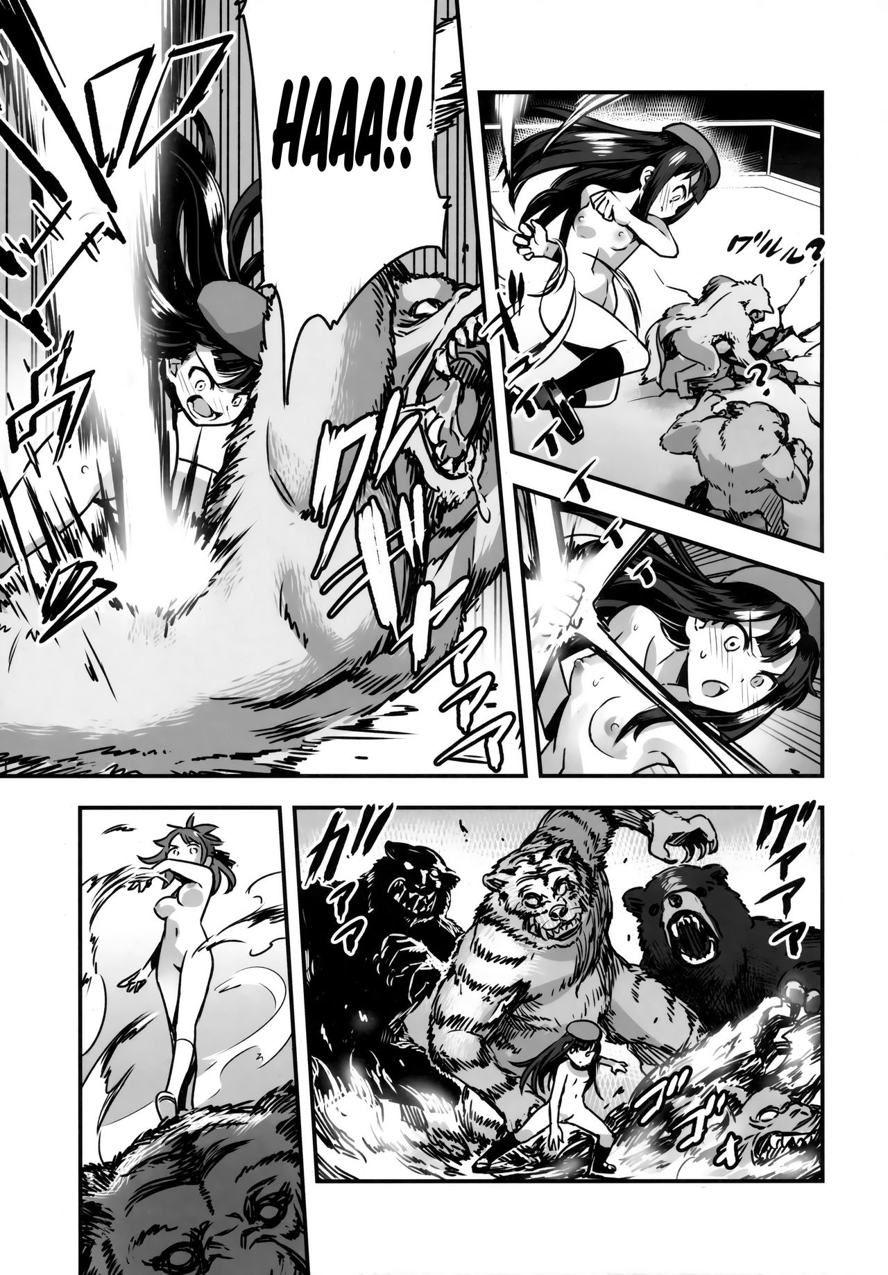 Đọc truyện hentai Công chúa khỏa thân Honoka Heo rừng khổng lồ vs Cô gái tâm linh - Oneshot - A