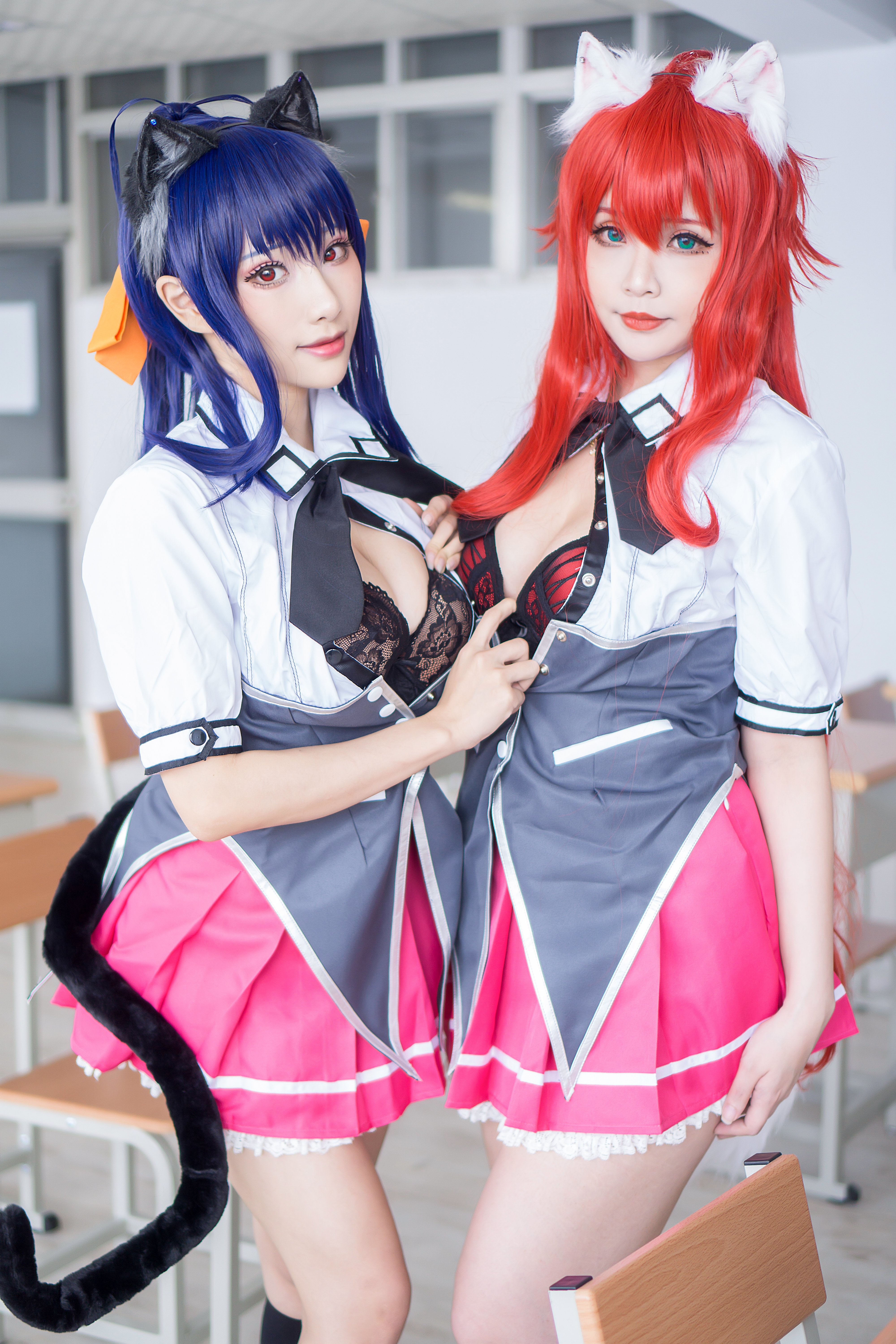 Đọc truyện hentai Tuyển tập Albums siêu phẩm Cosplay - Chap 1095 - Hana Bunny & Hane Ame - DXD Rias+Akeno