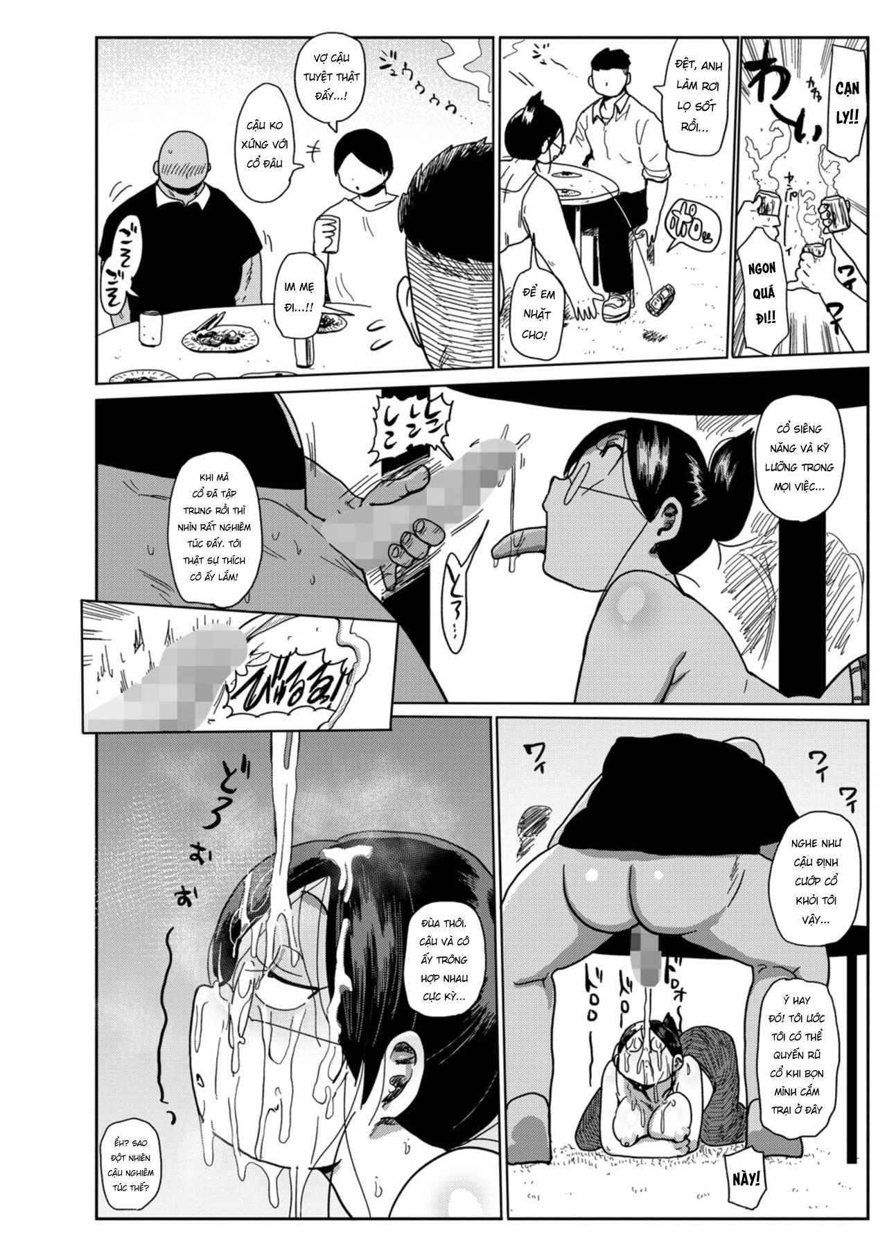 Đọc truyện hentai Chuyến cắm trại cùng cô vợ mới cưới - Oneshot