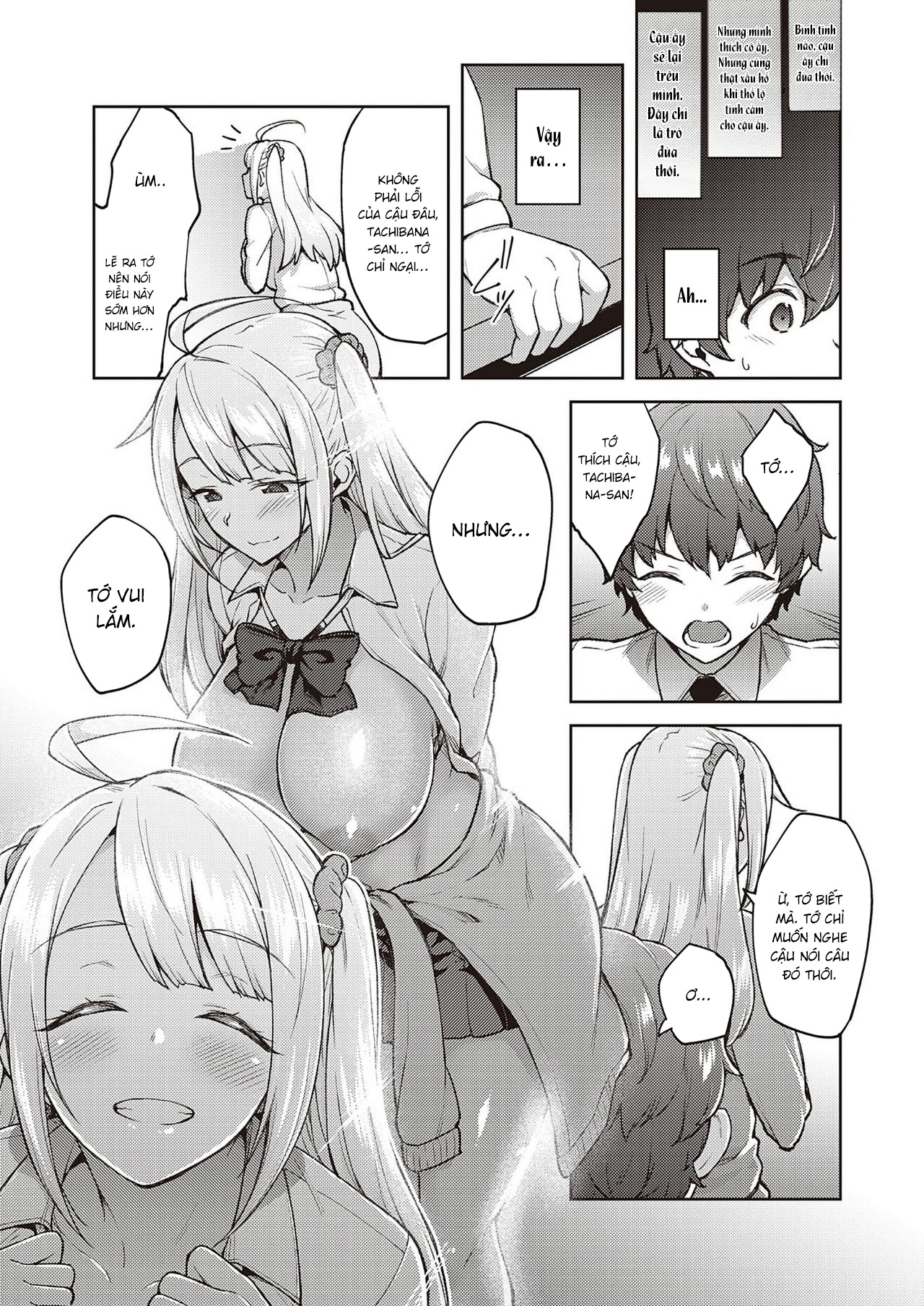 Đọc truyện hentai Làm ơn! Đừng trêu tớ nữa mà, Tachibana-san! - Oneshot