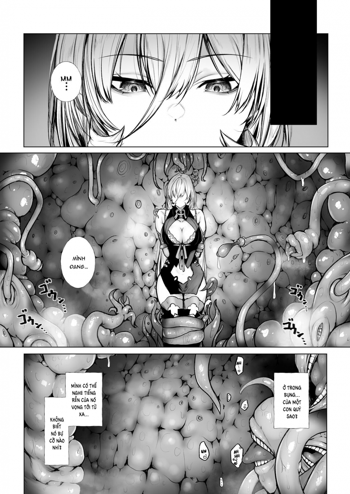 Đọc truyện hentai Shokushu ni Tsukamatchatta - Oneshot