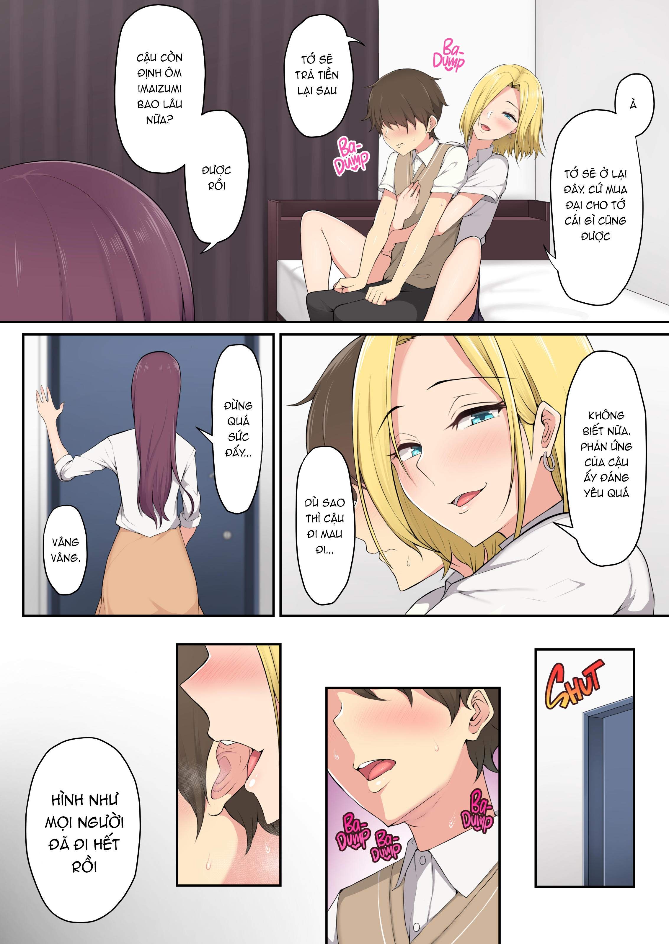 Đọc truyện hentai Imaizumi đưa cả bầy Gyaru về nhà mình - Chap 1
