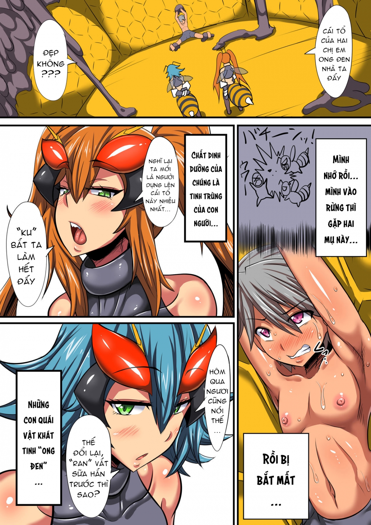 Đọc truyện hentai Black Bee no Hanshoku - Oneshot