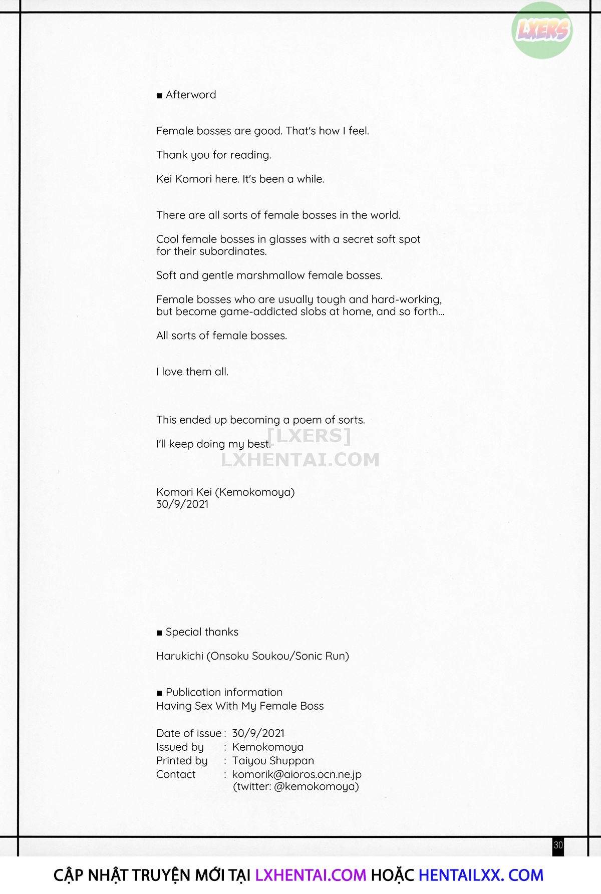 Đọc truyện hentai Having Sex With My Female Boss - Oneshot