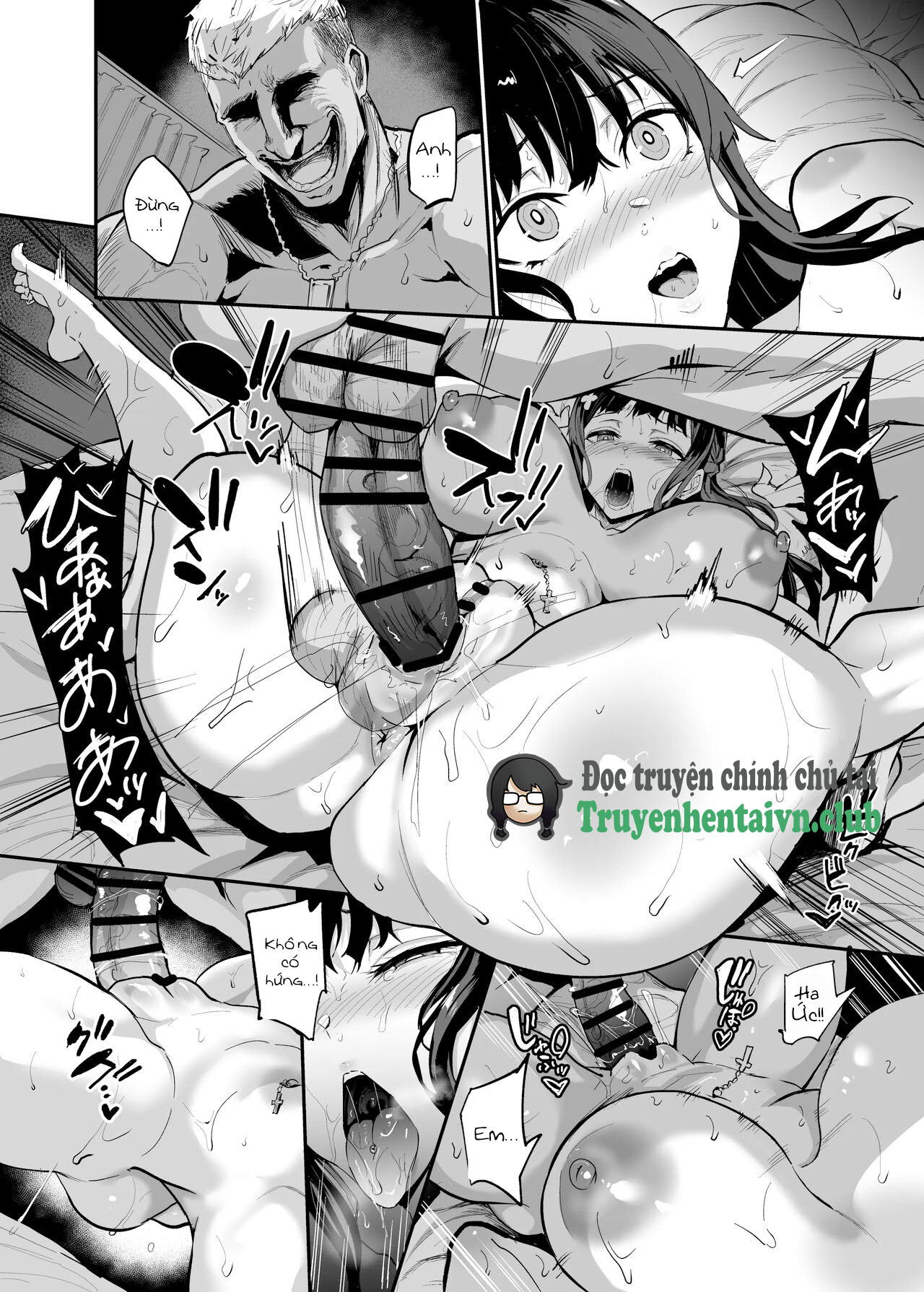Đọc truyện hentai Kanojo ga Gaikokujin ni Netorareru Manga Ouchi Fuck Hen - Oneshot