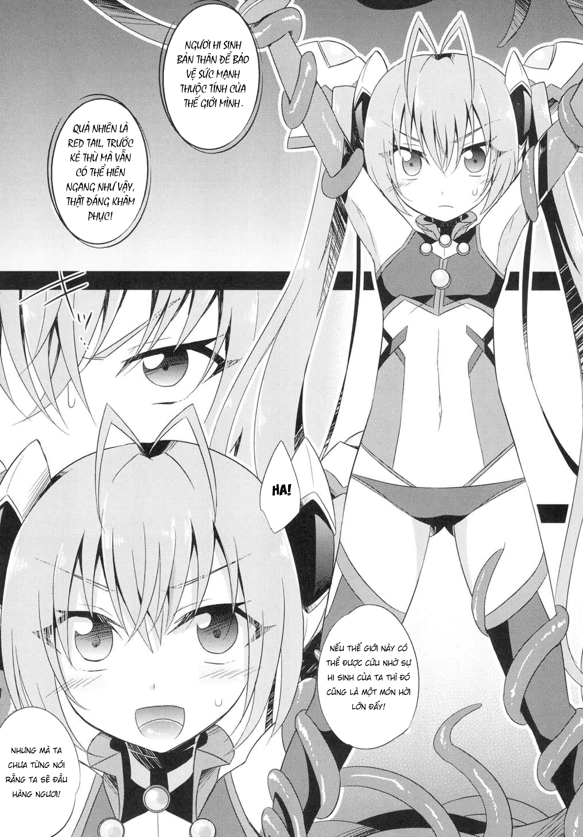 Đọc truyện hentai Hai bím đỏ tươi! 2 - Oneshot