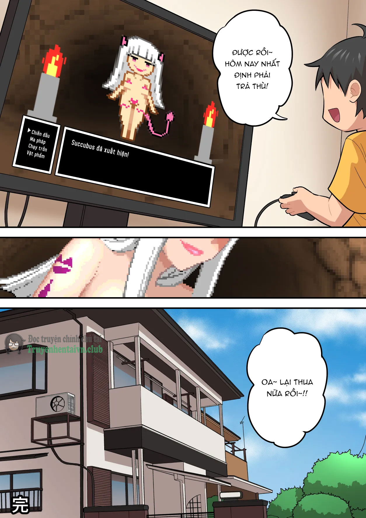 Đọc truyện hentai Game Over go no Sekai ~Tsuyo Tsuyo Inma ni Haiboku Shita Yusha ga Inma no Yobun to Shite Yosei o Mattousuru Hanashi~ - Oneshot