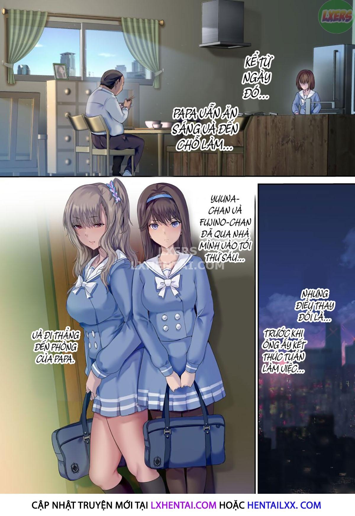 Đọc truyện hentai Papa No Shinshitsu Wa Musume Tomodachi No Tamariba - Oneshot