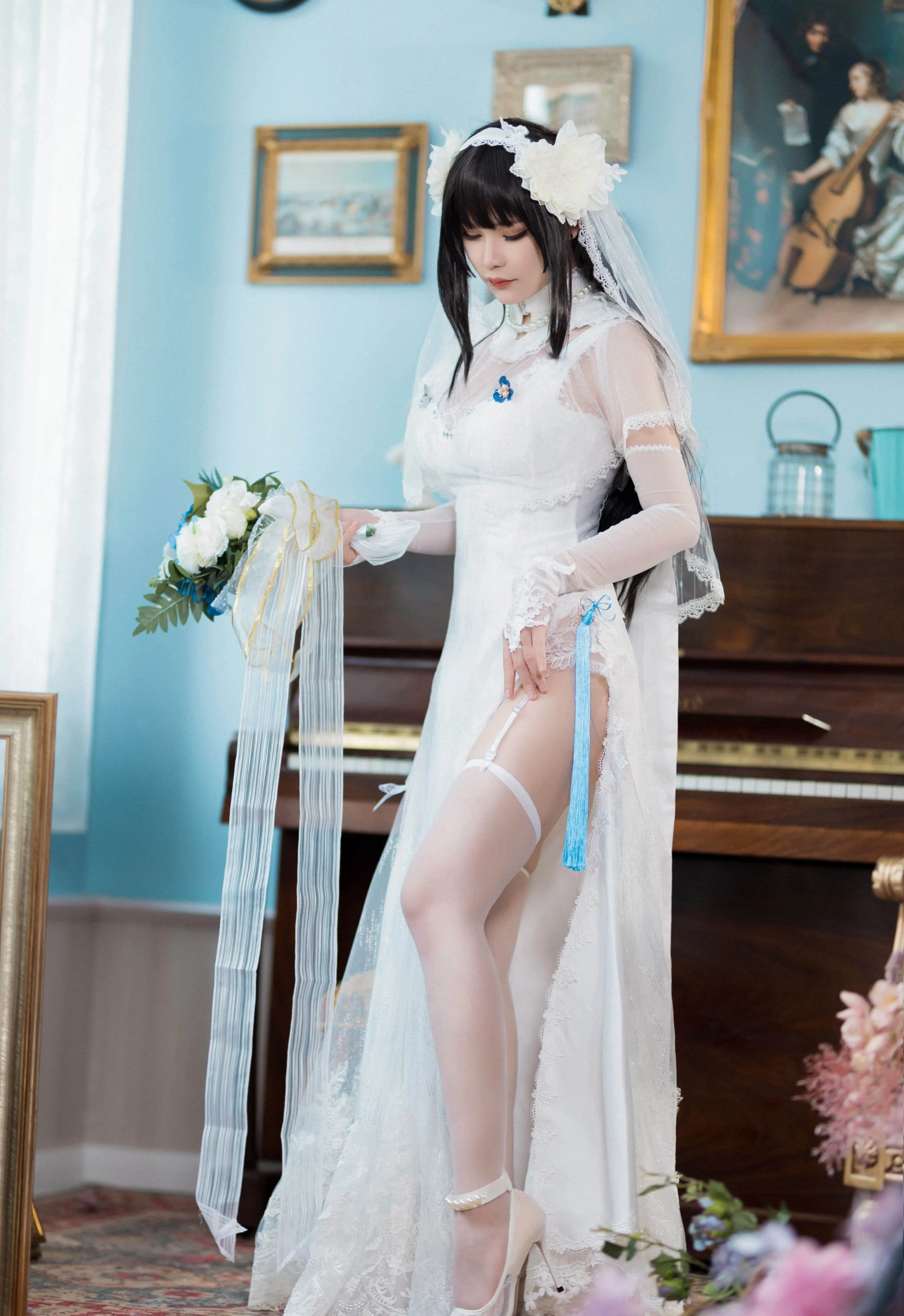 Đọc truyện hentai Tuyển tập Albums siêu phẩm Cosplay - Chap 827 - Qianyu - Yan Newlywed Sexy Bride