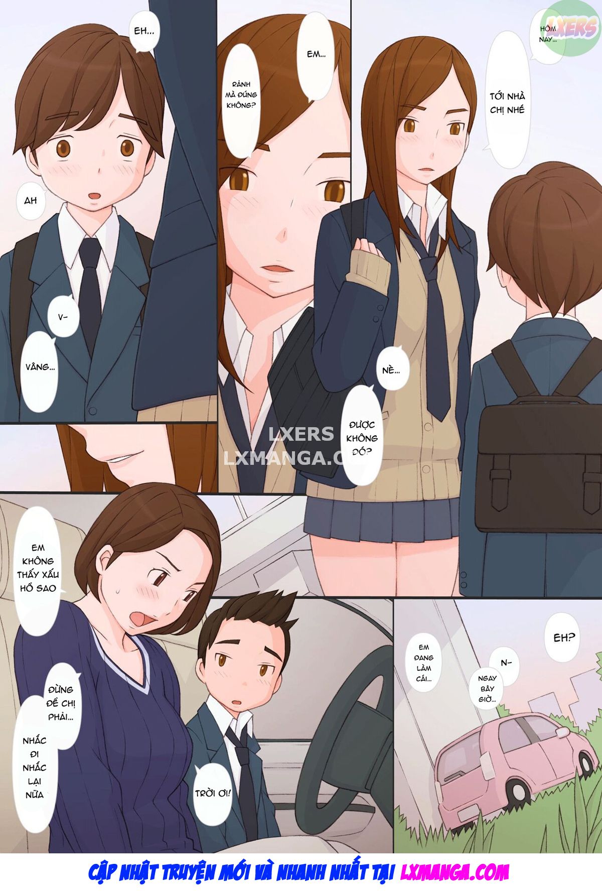 Đọc truyện hentai Chị gái lừa cậu em trai liếm lồn - Oneshot