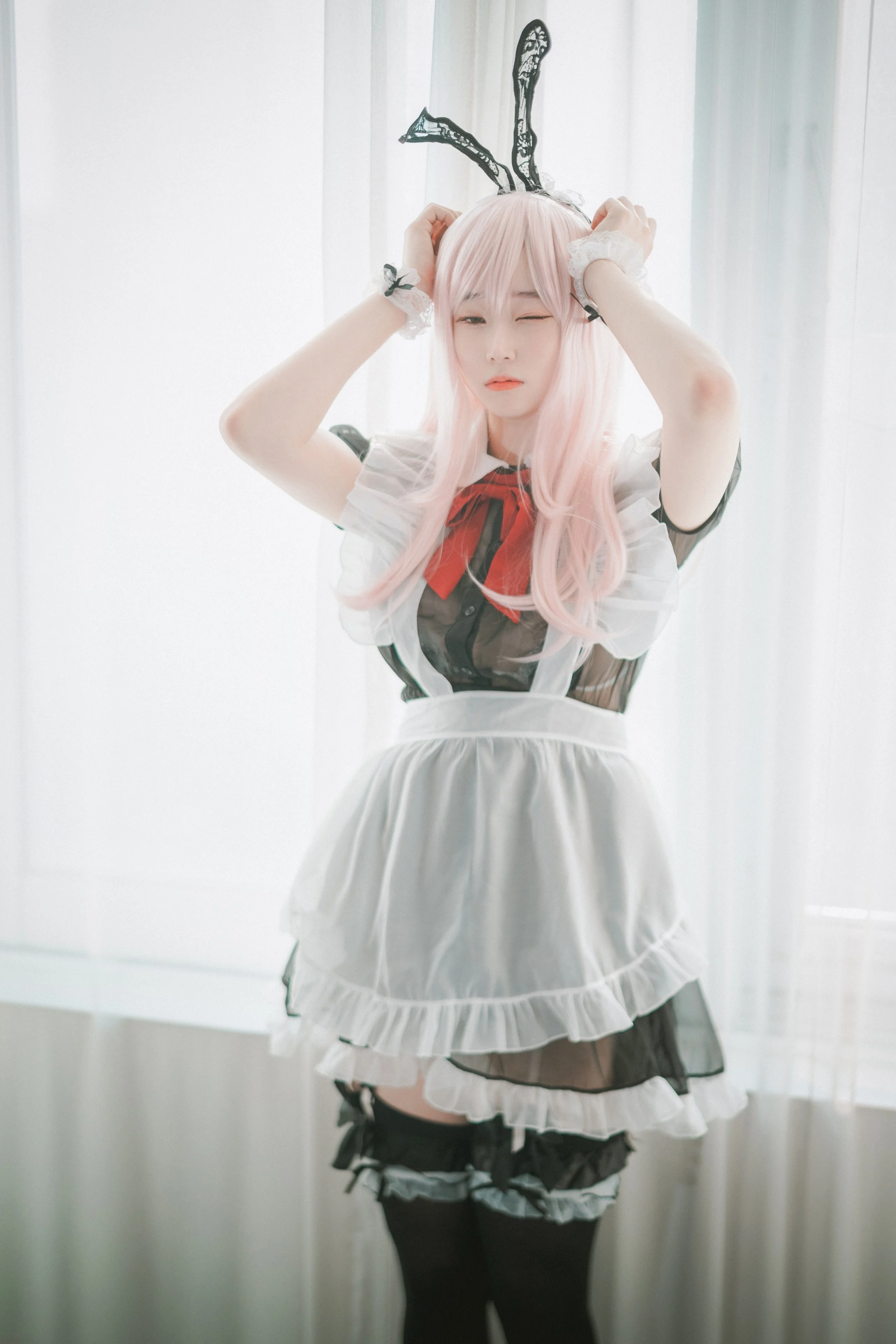 Đọc truyện hentai Tuyển tập Albums siêu phẩm Cosplay - Chap 768 - [DJAWA] Bambi - Sheer Bunny Maid