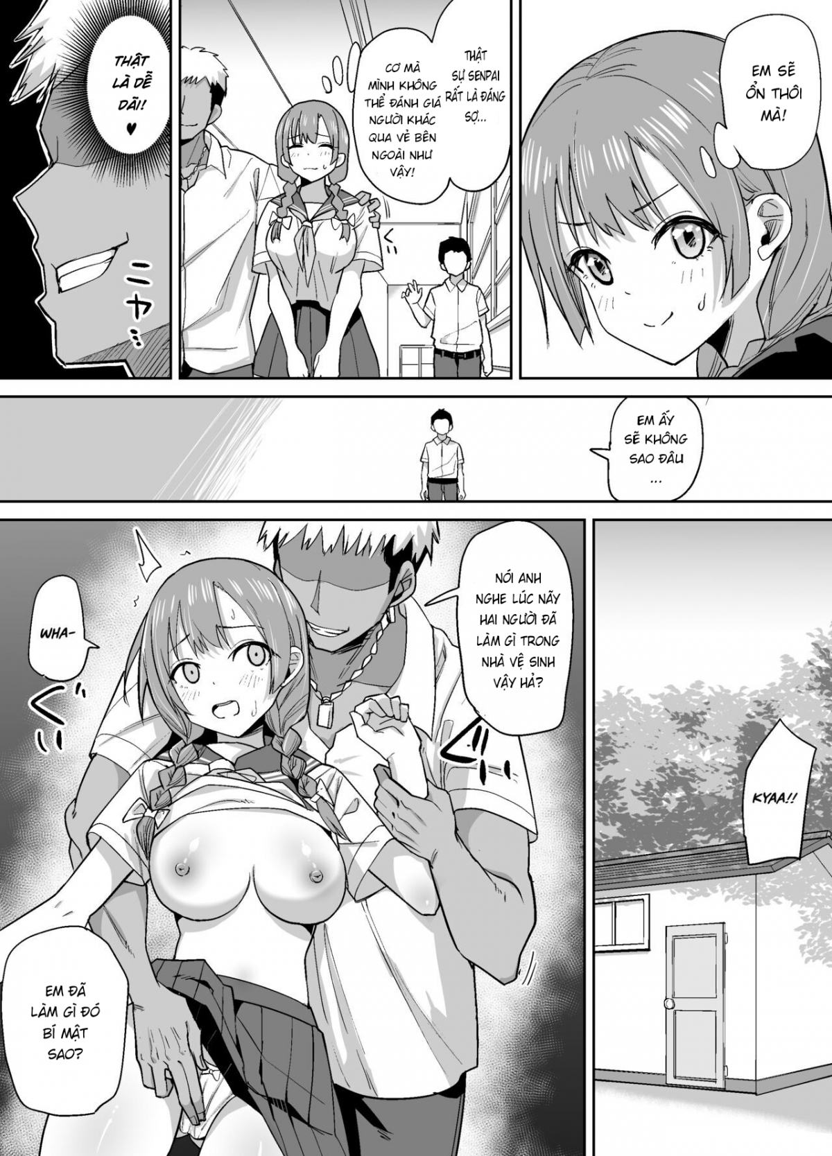 Đọc truyện hentai Inaka de wa Kawaii Kanojo wo Furyou no Senpai ni Netorare - Oneshot