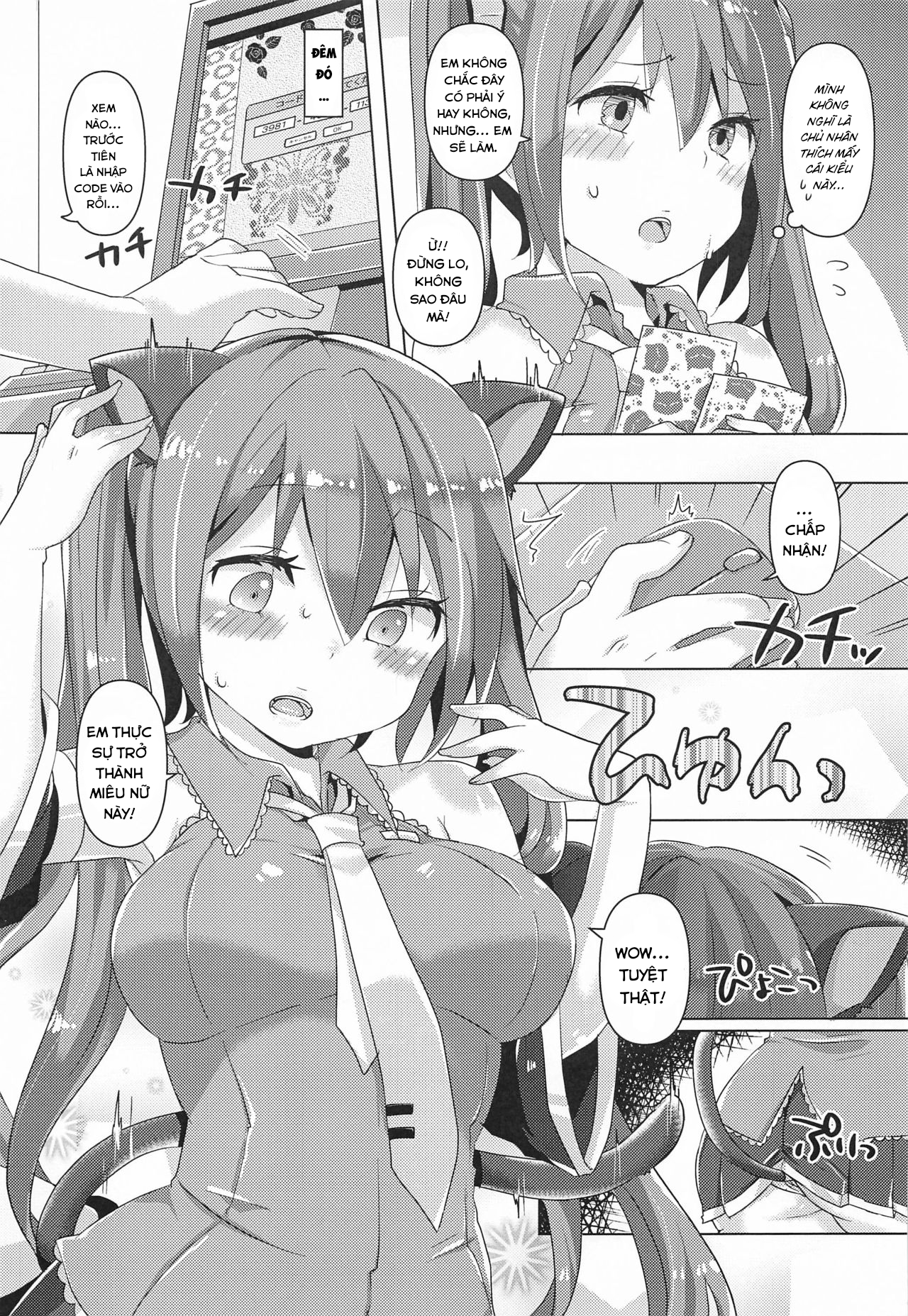 Đọc truyện hentai Miku-chan ni Nekomimi toka Plug in Shite Ichaicha Suru Hon (VOCALOID) - Oneshot