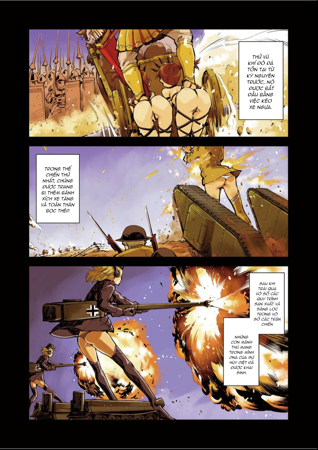 Đọc truyện hentai Những thiếu nữ chiến xa - Chiến tuyến số 1