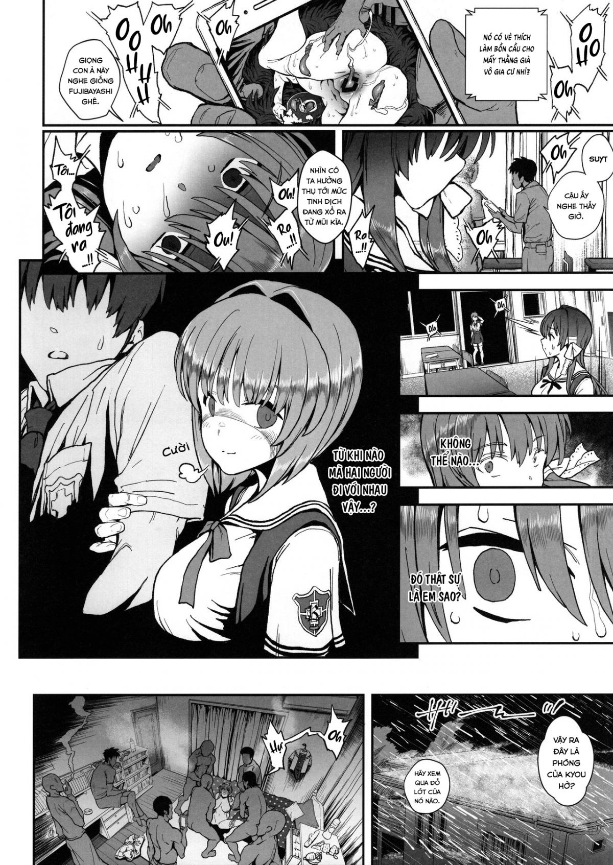 Đọc truyện hentai Korashime -Fujibayashi Kyou no Yuuutsu- - Oneshot