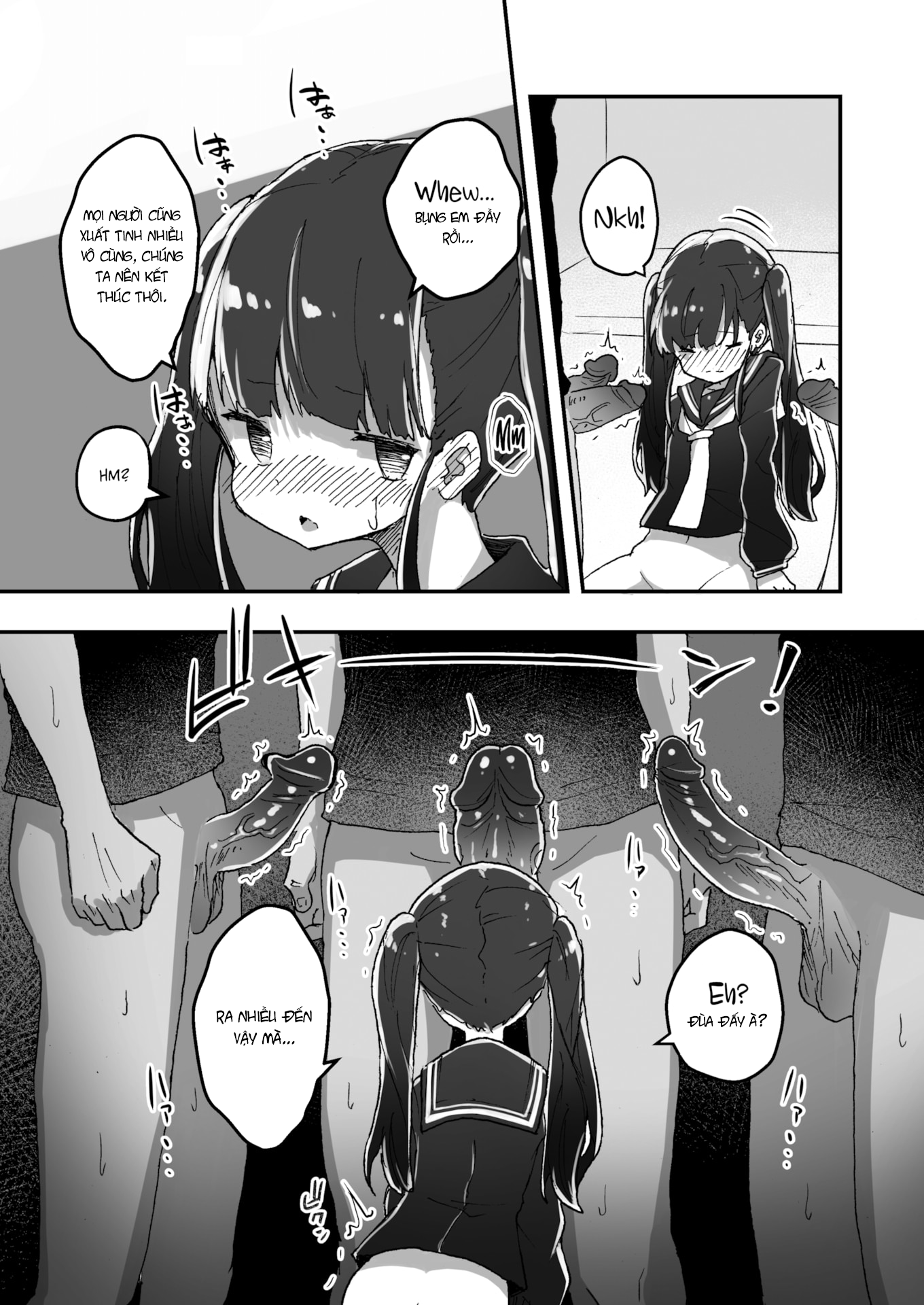 Đọc truyện hentai Hoan lạc mỗi ngày - Chap 6.5 - Xếp hàng xả stress tại toilet công cộng