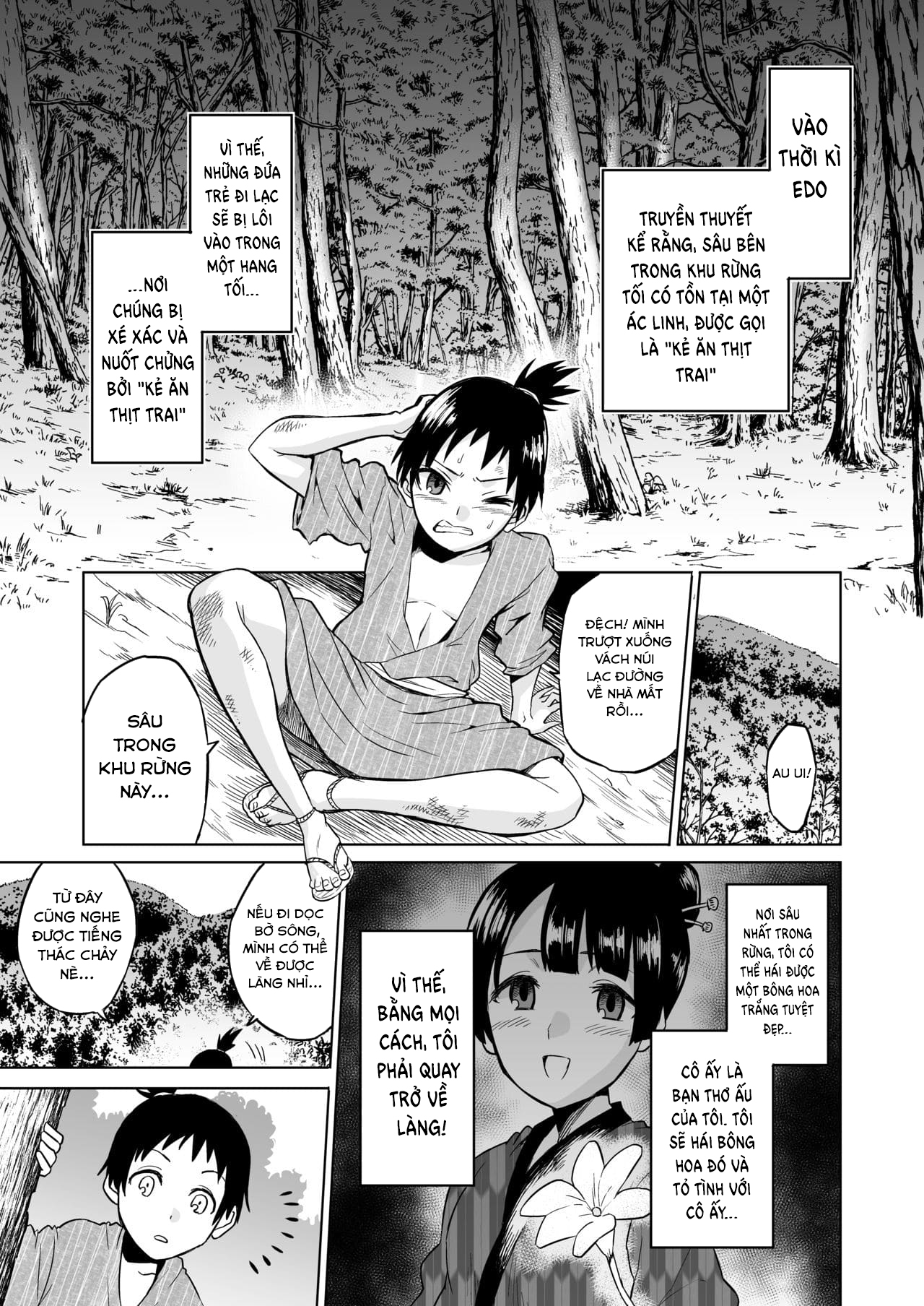 Đọc truyện hentai Warabe Kui ~Mori no Oku de Bijo Youkai ni Yuuwaku sarete~ - Oneshot