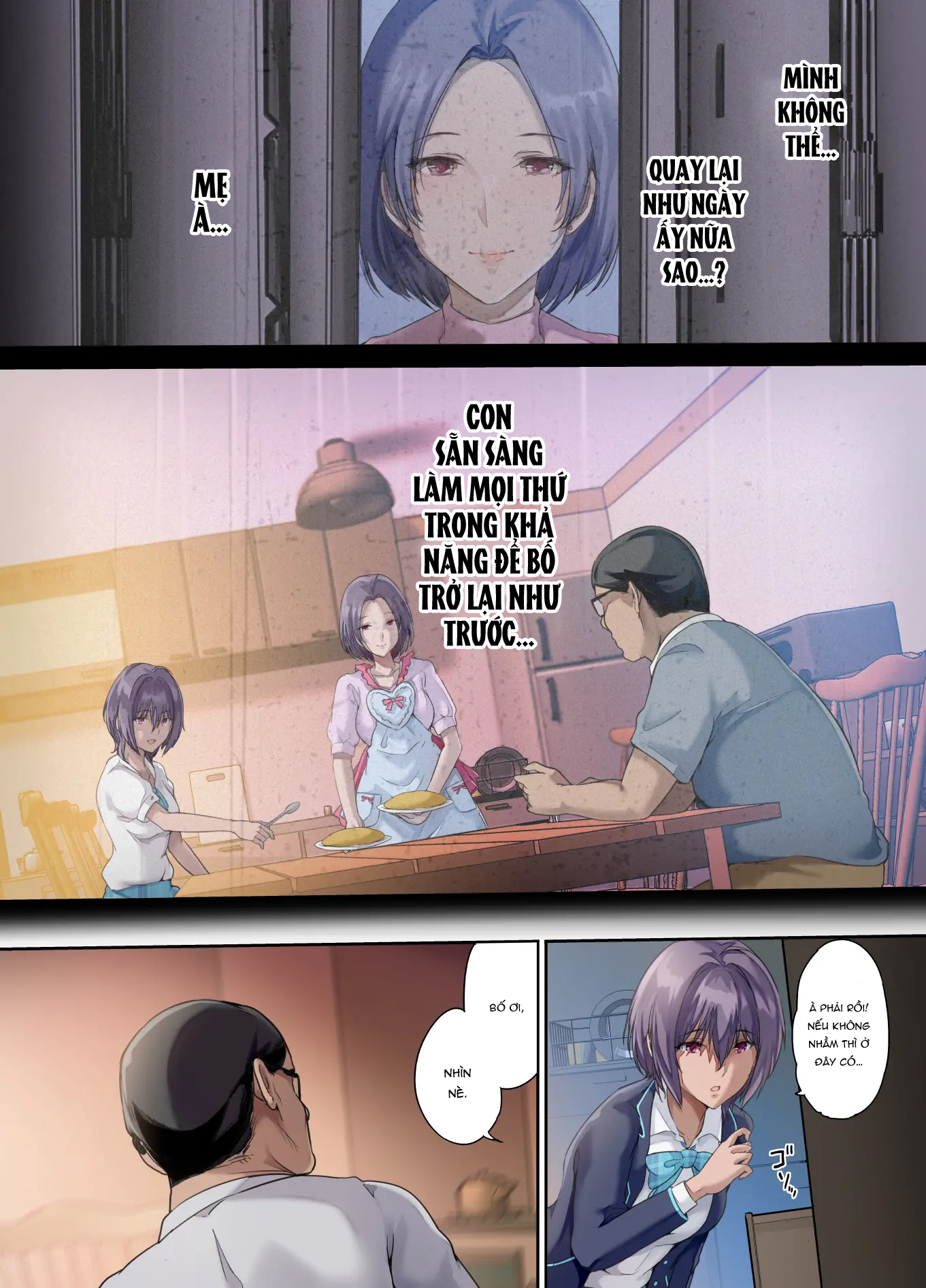 Đọc truyện hentai Con gái được thụ tinh trong phòng ngủ của cặp đôi - Chap 1