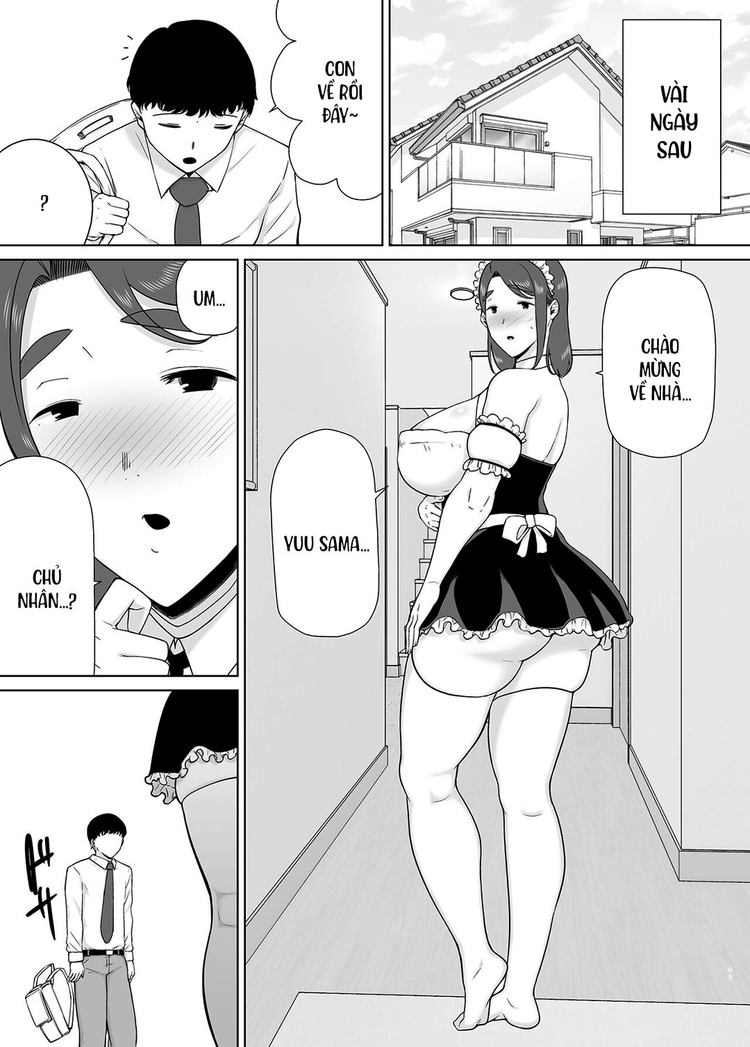 Đọc truyện hentai Mẹ là người phụ nữ mà tôi yêu - Chap 7B - Đồng phục hầu gái
