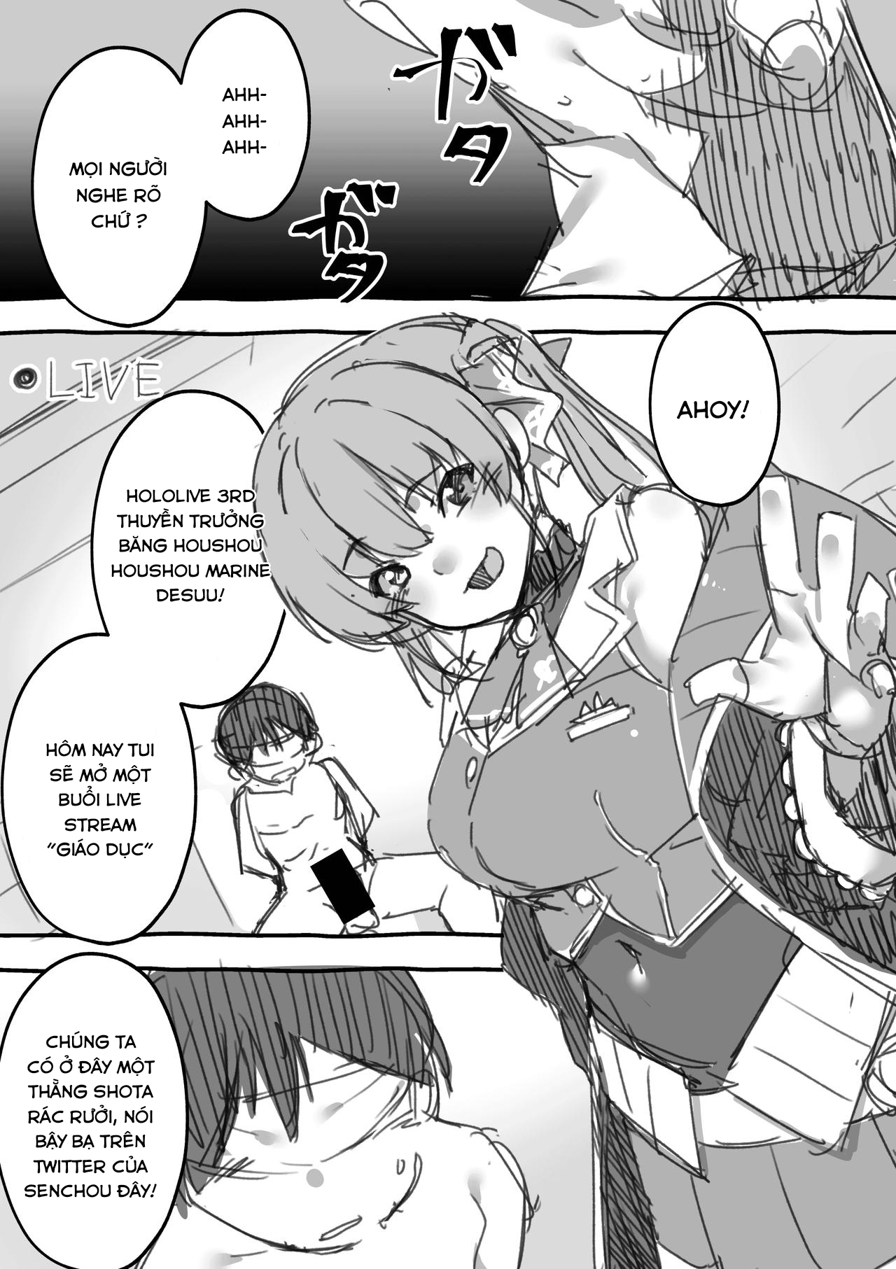 Đọc truyện hentai Buổi Live stream đặc biệt của thuyền trưởng! - Oneshot.