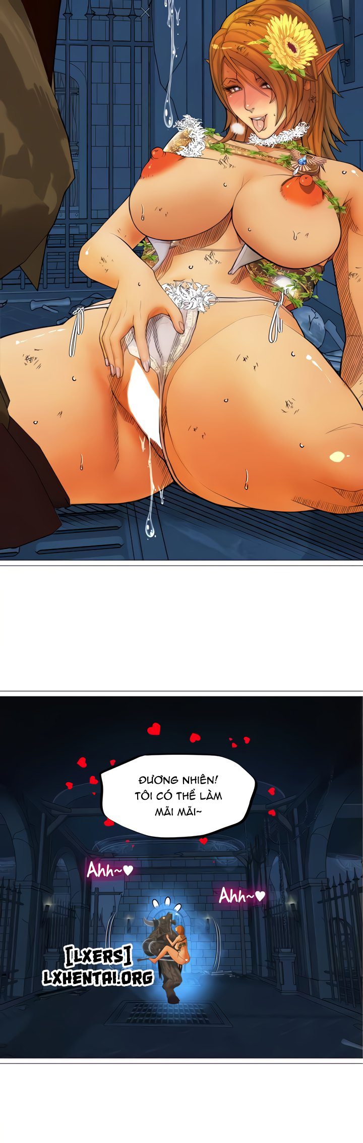 Đọc truyện hentai Nữ Hoàng Dark Elf Và Nô Lệ Orc - Chap 31 - END