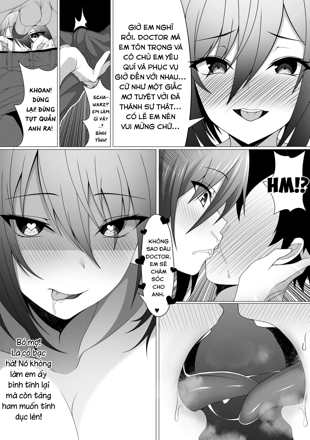 Đọc truyện hentai Doctor×Ceylon×Schwarz (Arknights) - Oneshot