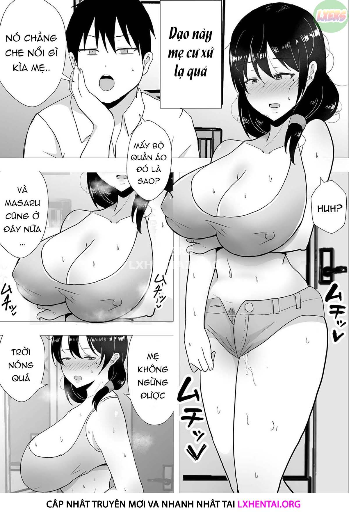 Đọc truyện hentai Người mẹ yêu quý của tôi, cô bạn gái ngốc nghếch của tôi - Chap 2