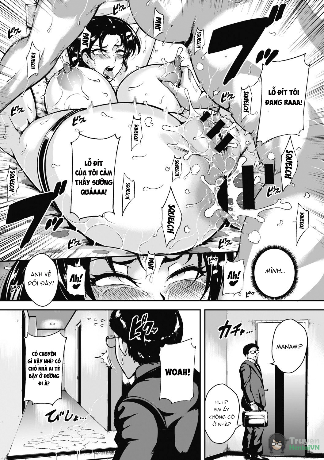 Đọc truyện hentai Akaneiro ni Modaeru Hitozuma - Wife Writhing in Madder - Oneshot