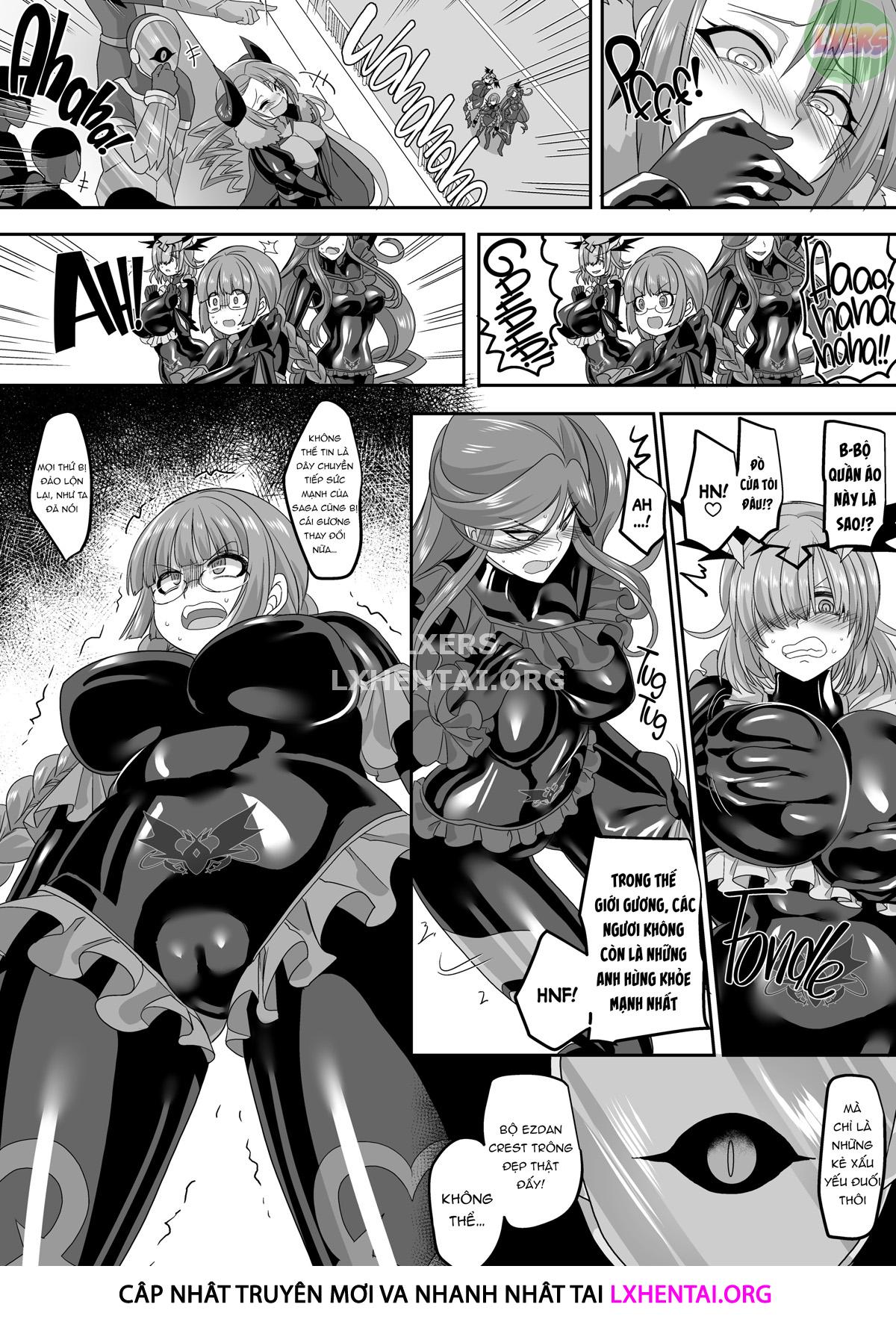 Đọc truyện hentai Saikyou no Seigi no Hero wa Kagami no Naka de wa Saijaku no Kaijin - Oneshot