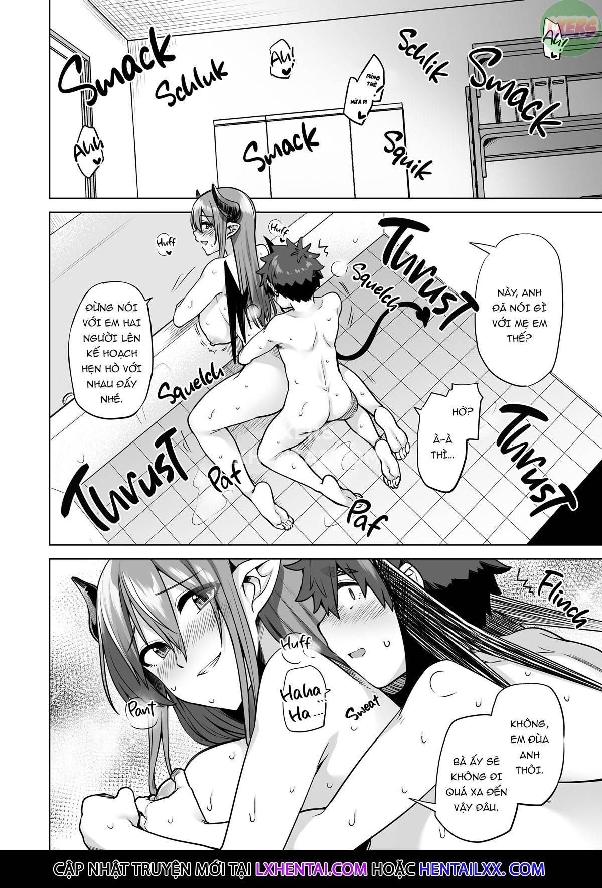 Đọc truyện hentai Những quý cô Succubus trong sứ mệnh vắt sữa - Oneshot