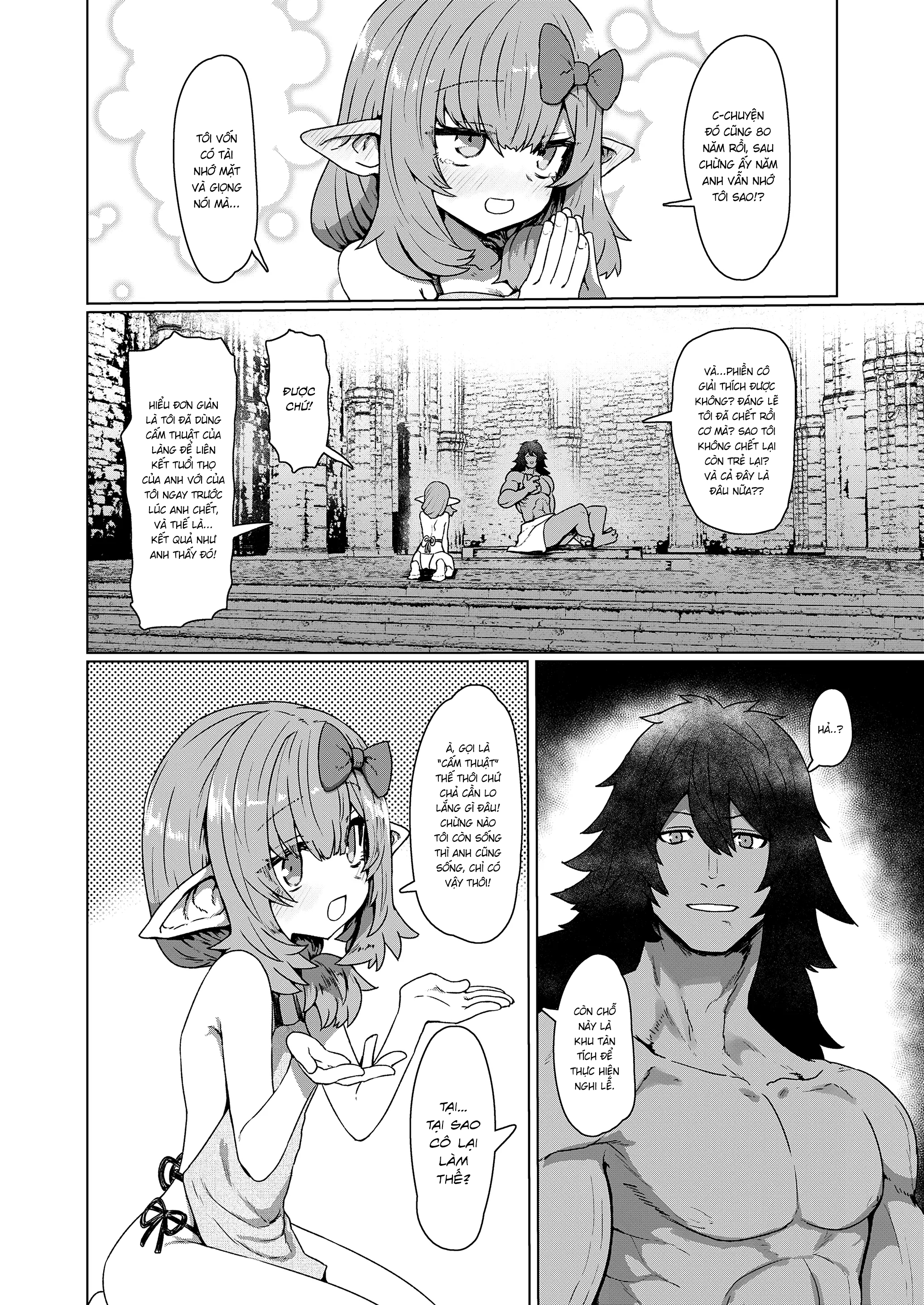 Đọc truyện hentai Yakkai na Fan Elf - Oneshot