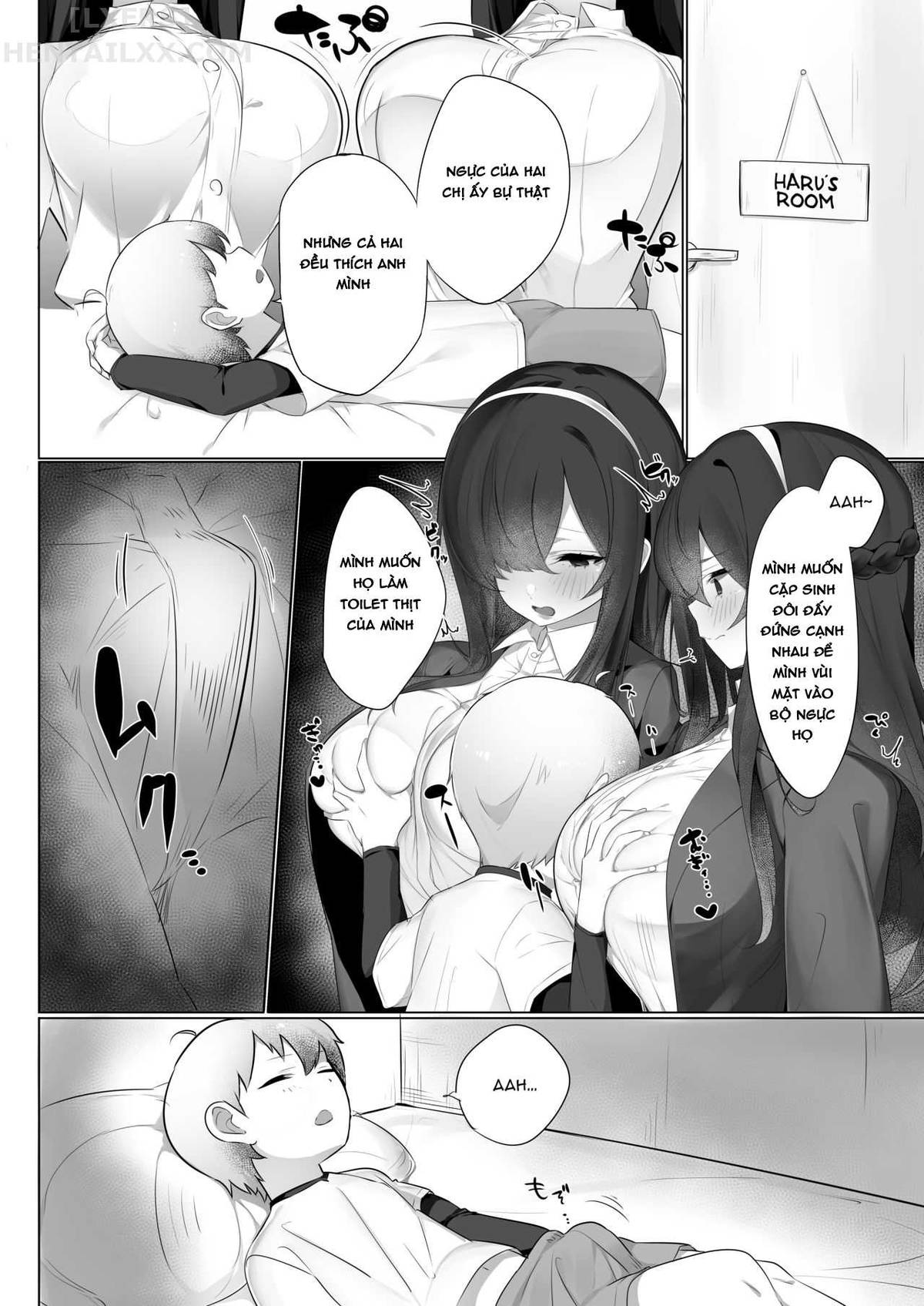 Đọc truyện hentai Haru-Kun To Odosare Futago - Oneshot
