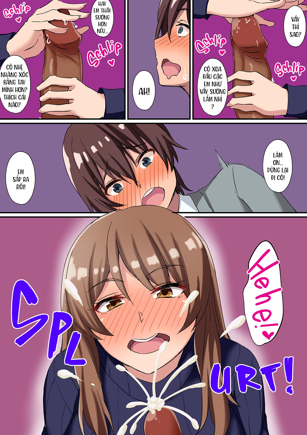 Đọc truyện hentai Cô giáo hứng tình và cậu học sinh trai tân - Oneshot