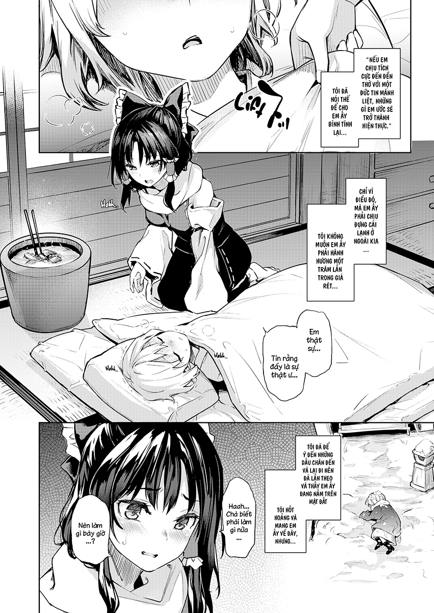 Đọc truyện hentai Atatame Jouzu no Reimu-san (Touhou Project) - Oneshot