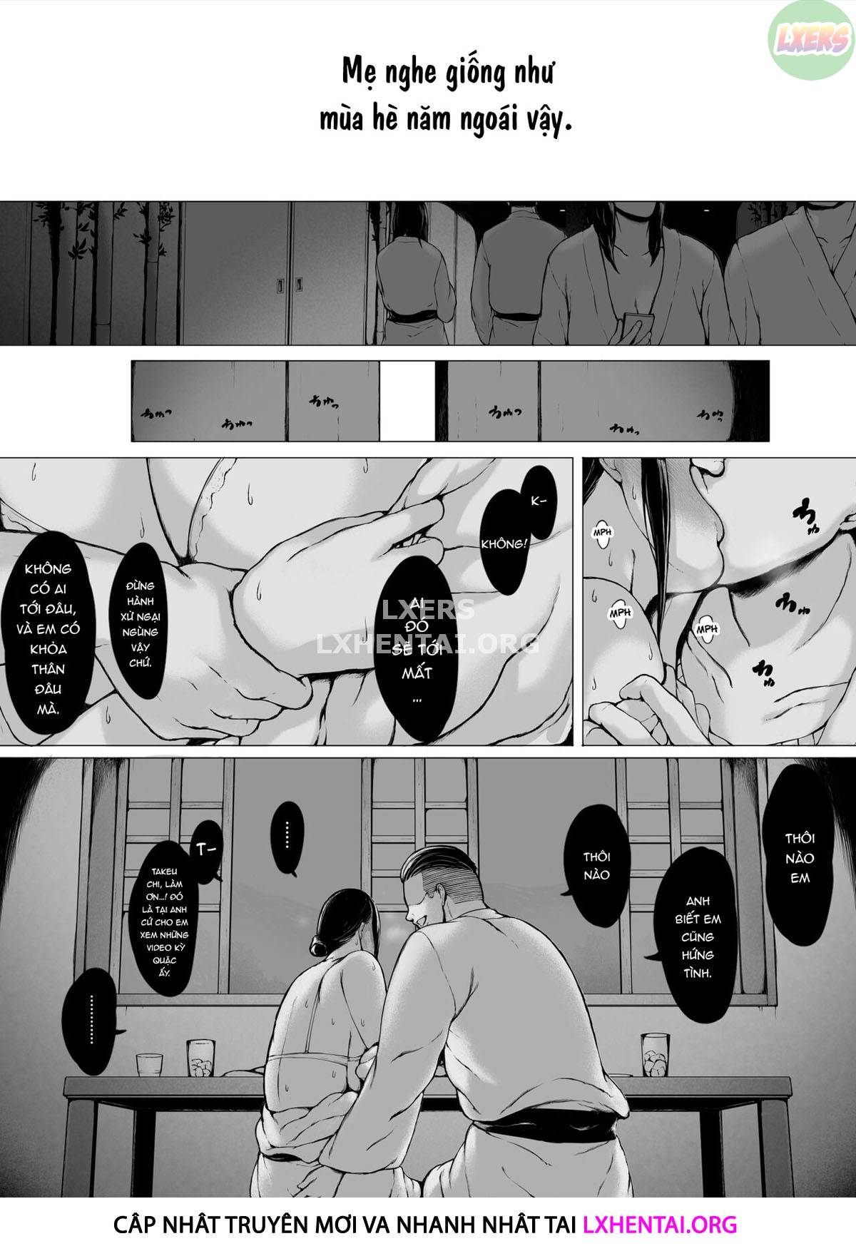 Đọc truyện hentai Hahagui Ottori Okaasan ga Toshishita Yarichin ni Nerawareru Toki - Chap 2B