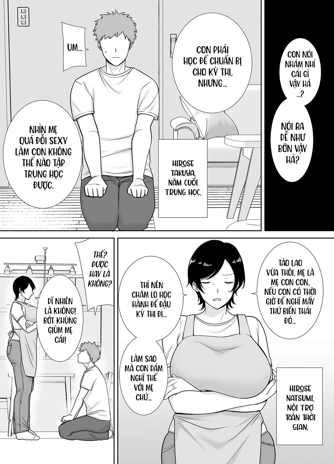 Đọc truyện hentai Mẹ cũng là phụ nữ - Chap 1 - Có che