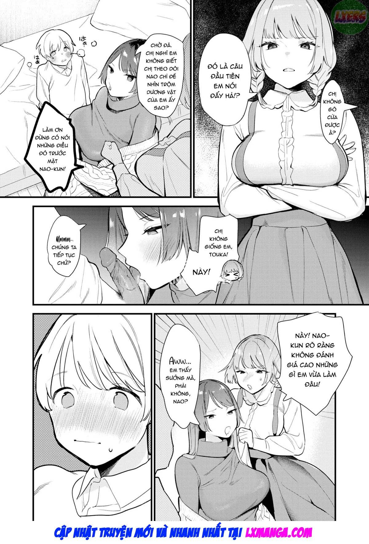 Đọc truyện hentai Không thoát được hai chị gái - Oneshot