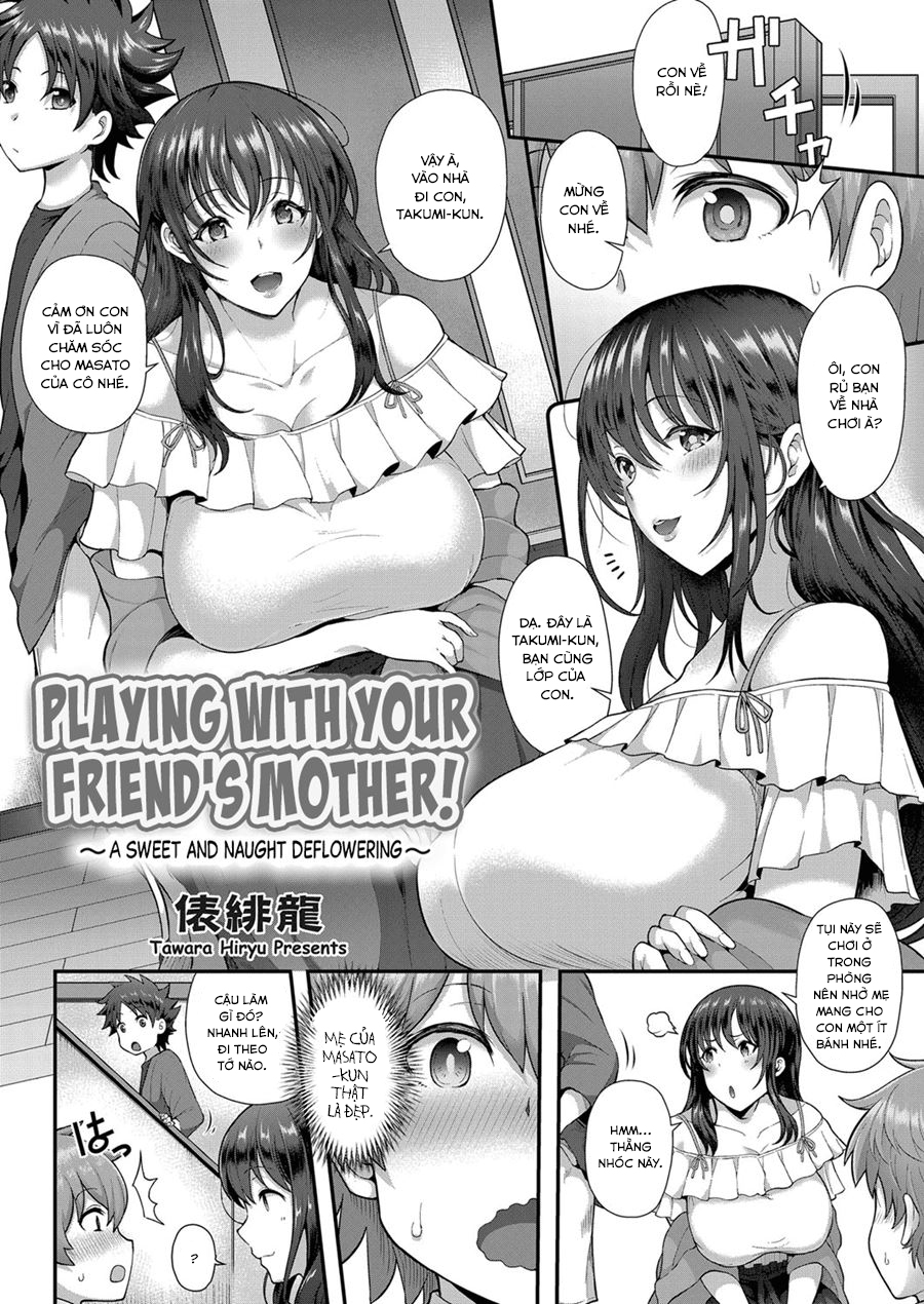 Đọc truyện hentai Tomo Haha to Asobo! ~Amakute Ecchi na Fudeoroshi~ - Oneshot