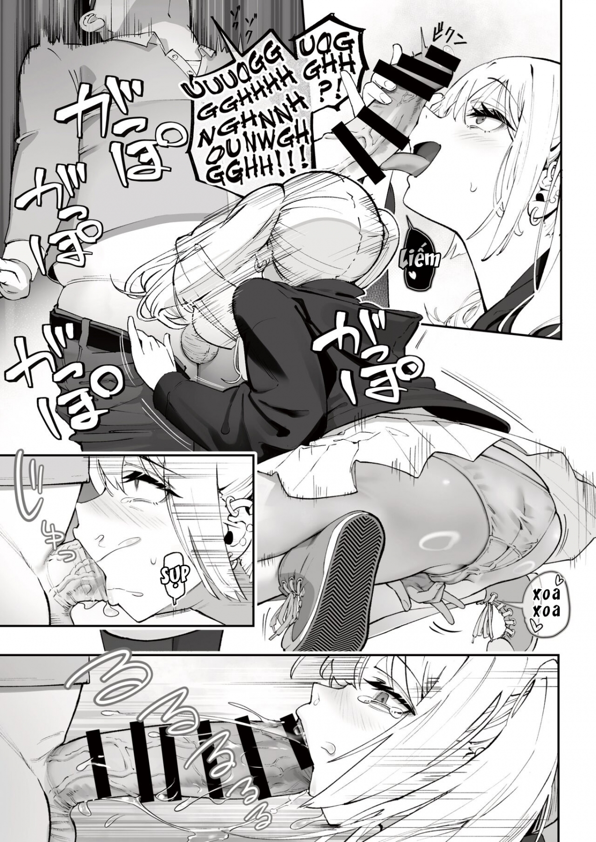 Đọc truyện hentai Cô nàng Gyaru và Anh nhân viên may mắn - Oneshot