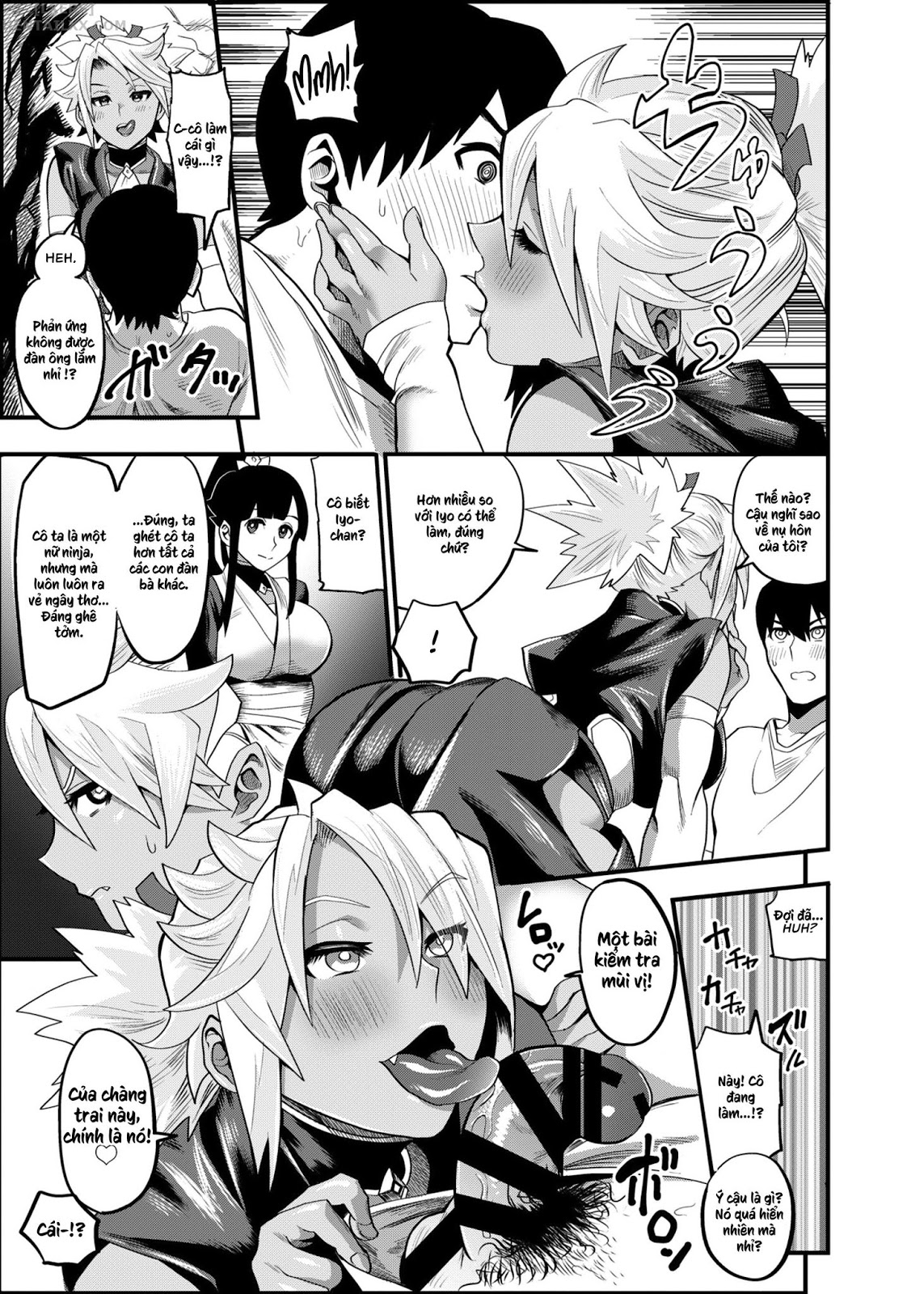 Đọc truyện hentai Oideyo! Kunoichi no Sato - Chap 2: Onimeshuu Kunoichi Gaga Shuurai no Maki