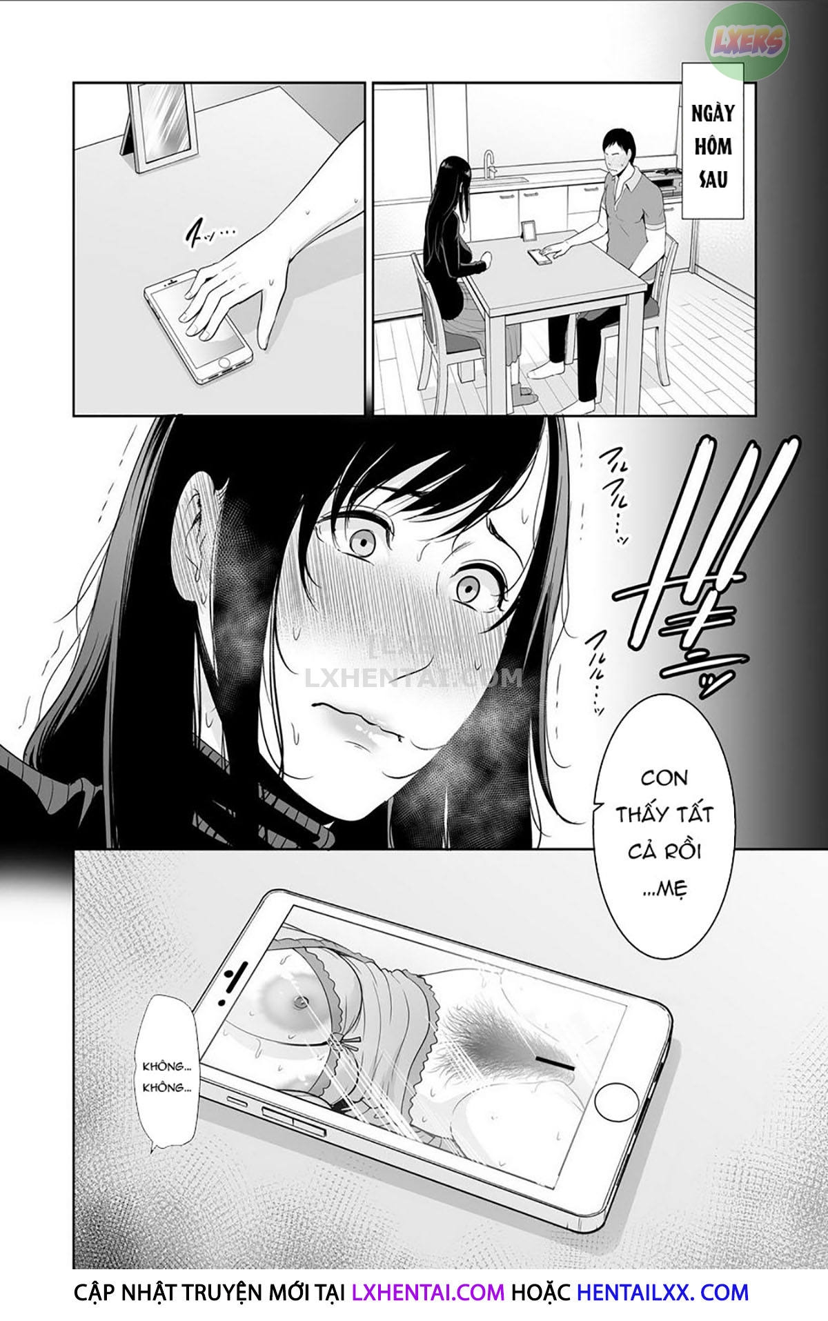 Đọc truyện hentai Haha wa Yoru ni Saku Single Mother no Haishin Kiroku - Oneshot