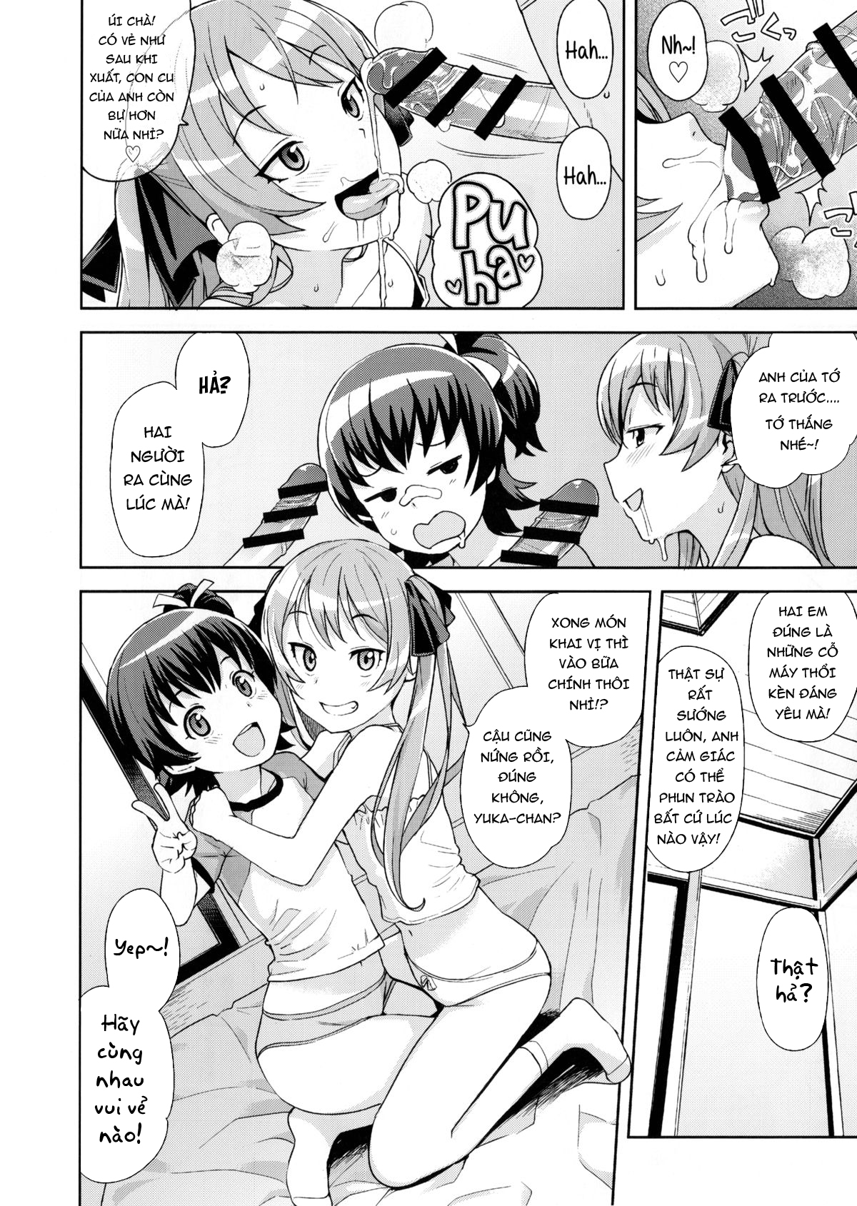 Đọc truyện hentai Đụ tập thể 2 bé loli bắn phụt phụt - Oneshot