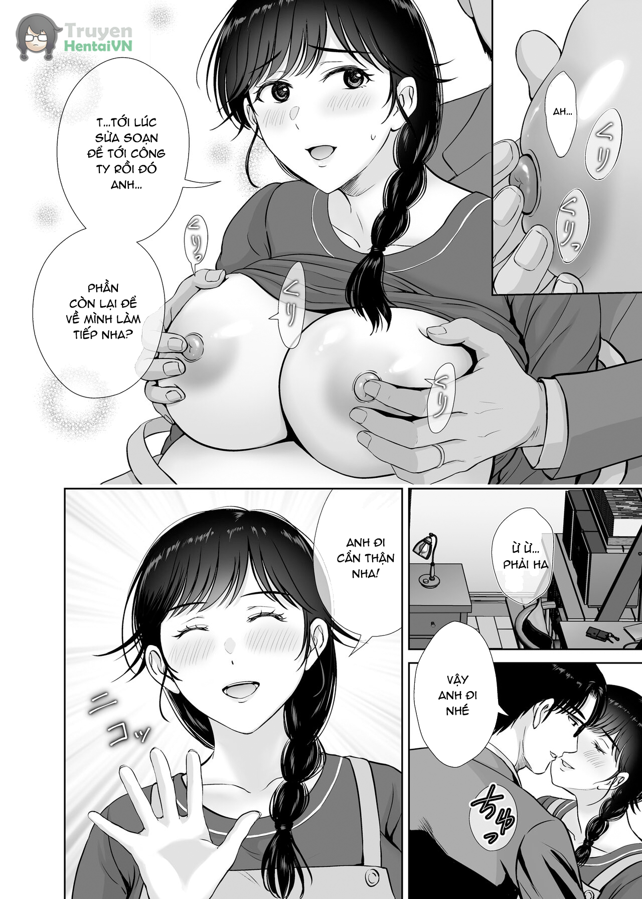 Đọc truyện hentai Kyonyuu Kaa-san ga Boku no Me mo Mae de 2 ~Bonyuu Mamire de Ikimakutta Hanashi~ - Oneshot